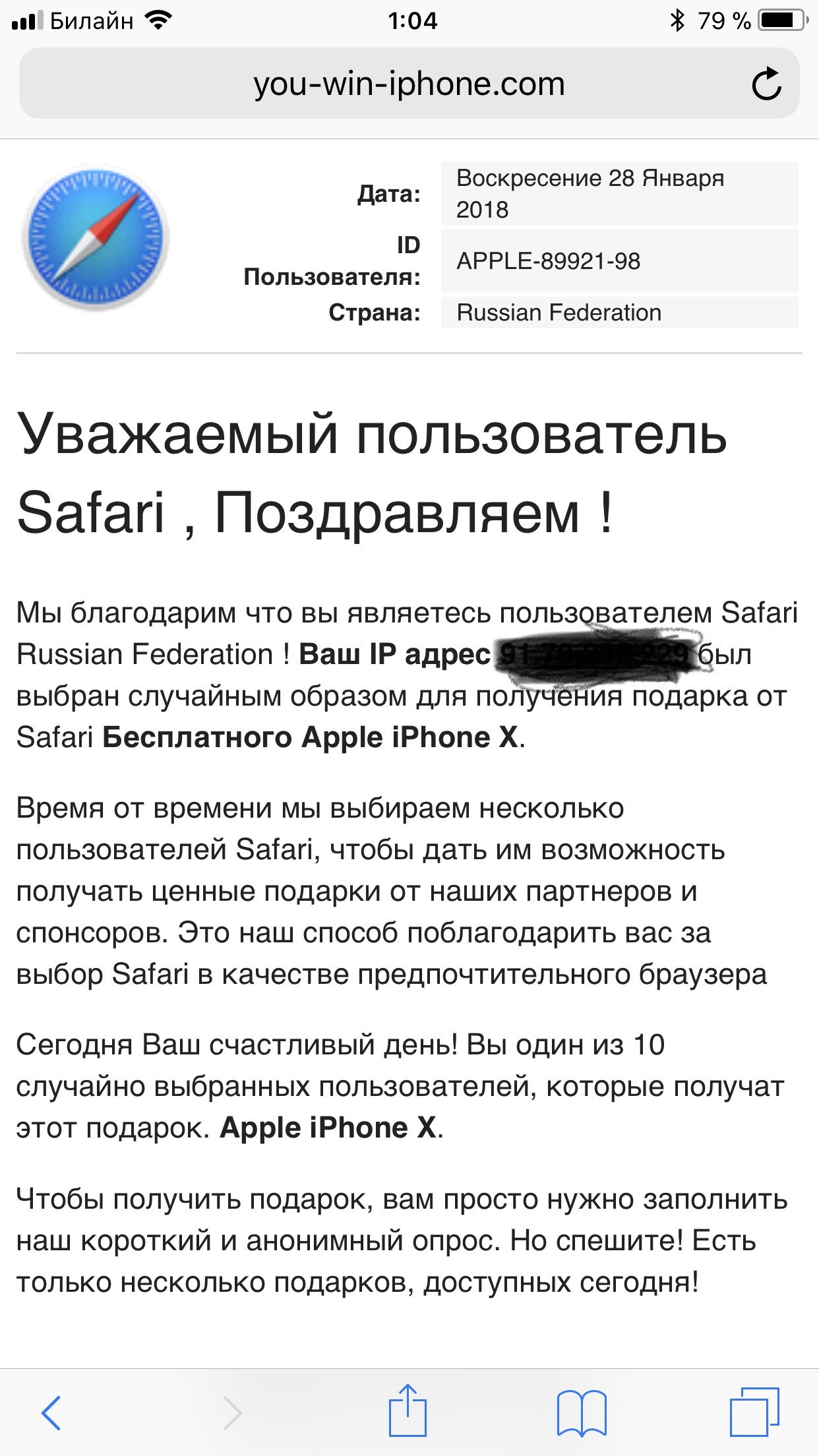 Новый на*б - iPhone, Обман, Развод на деньги, Сафари, Внимание, Длиннопост