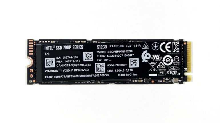 New high-speed Intel 760p M.2 SSDs with NVMe support - Components, Accumulator, SSD, Longpost