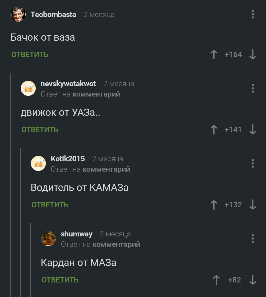 ... охапку дров, спорт кар готов - Скриншот, Комментарии на Пикабу, Авто, Длиннопост