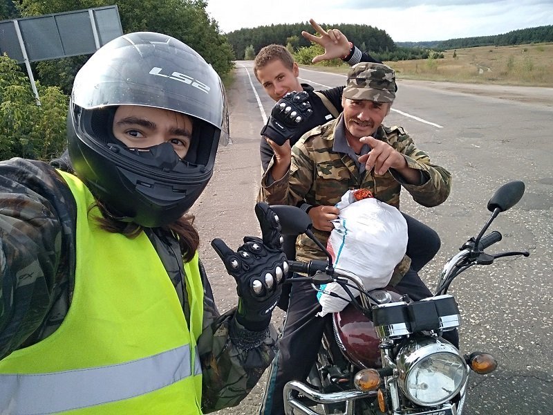 To the village to visit my grandfather, or a solo trip from the Leningrad region to the Saratov region on the Stels Flame 200 ... Under water - My, Motorcycles, Rain, Motorcycle travel, Dalnyak, Bikepost, Tambov, Saratov region, Stels Flame 200, Longpost, Moto