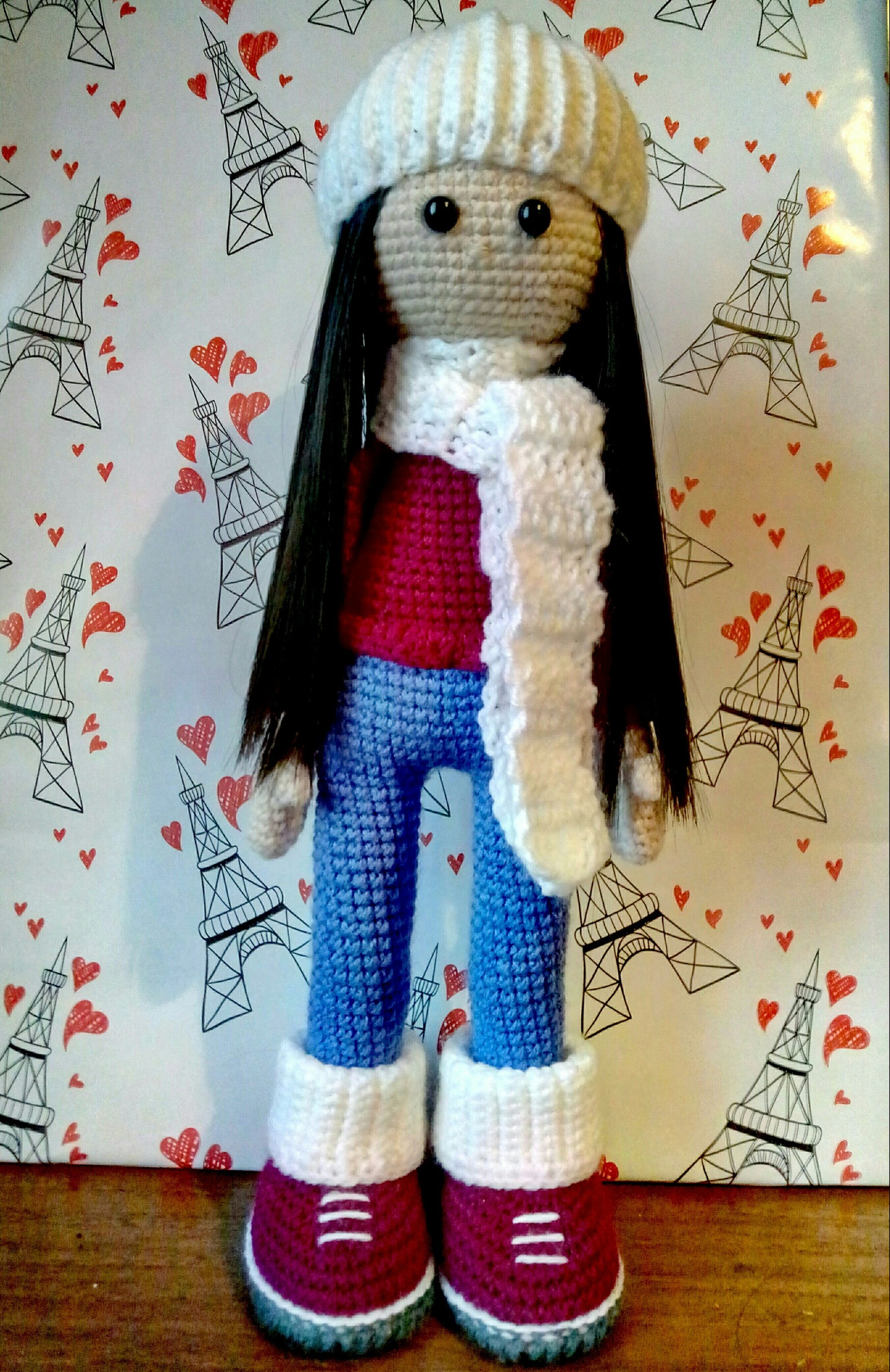 Dashenka - Doll, Amigurumi, Needlework without process