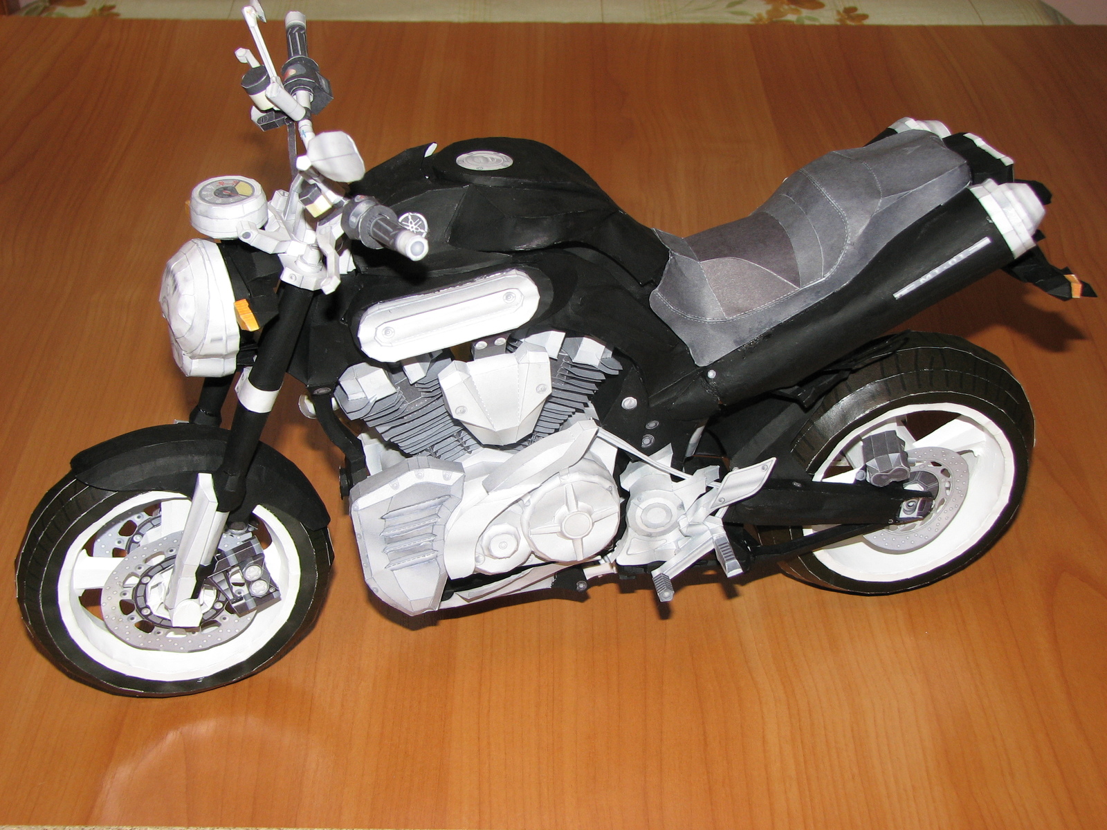 Yamaha YA-1, MT-10, MT-01 papercraft - My, , Papercraft, , Paper products, With your own hands, Process of creation, Longpost, Video