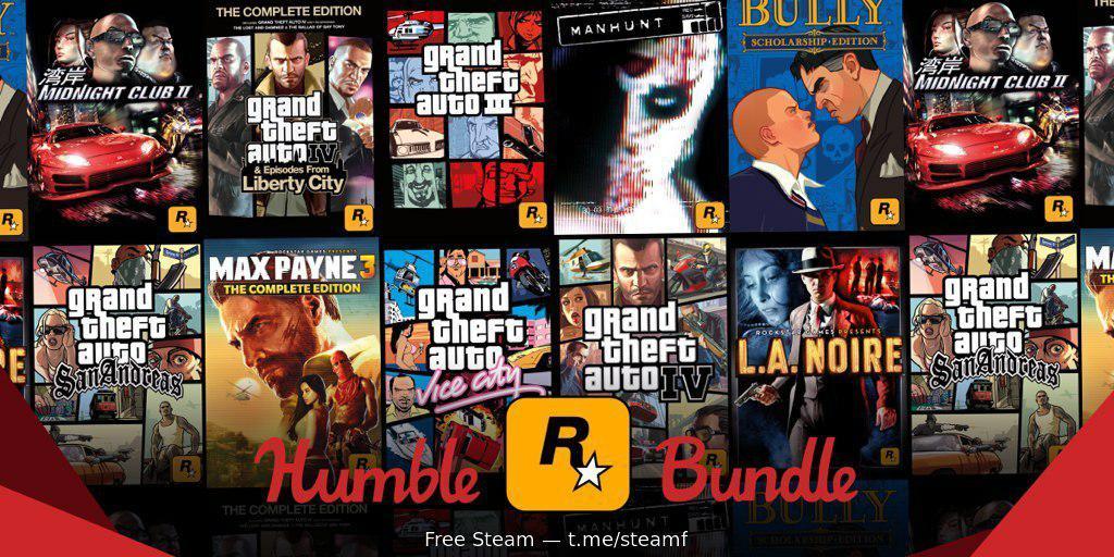 Rockstar Games Humble Bundle - Humble bundle, Rockstar, La noire, Gta, Max payne, Bully, Longpost