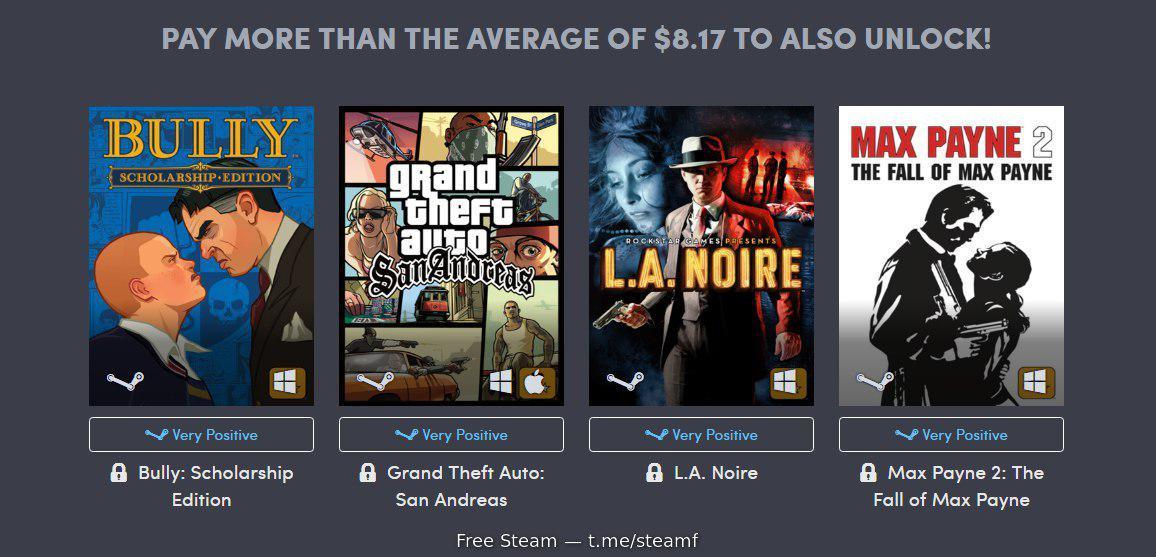 Rockstar Games Humble Bundle - Humble bundle, Rockstar, La noire, Gta, Max payne, Bully, Longpost