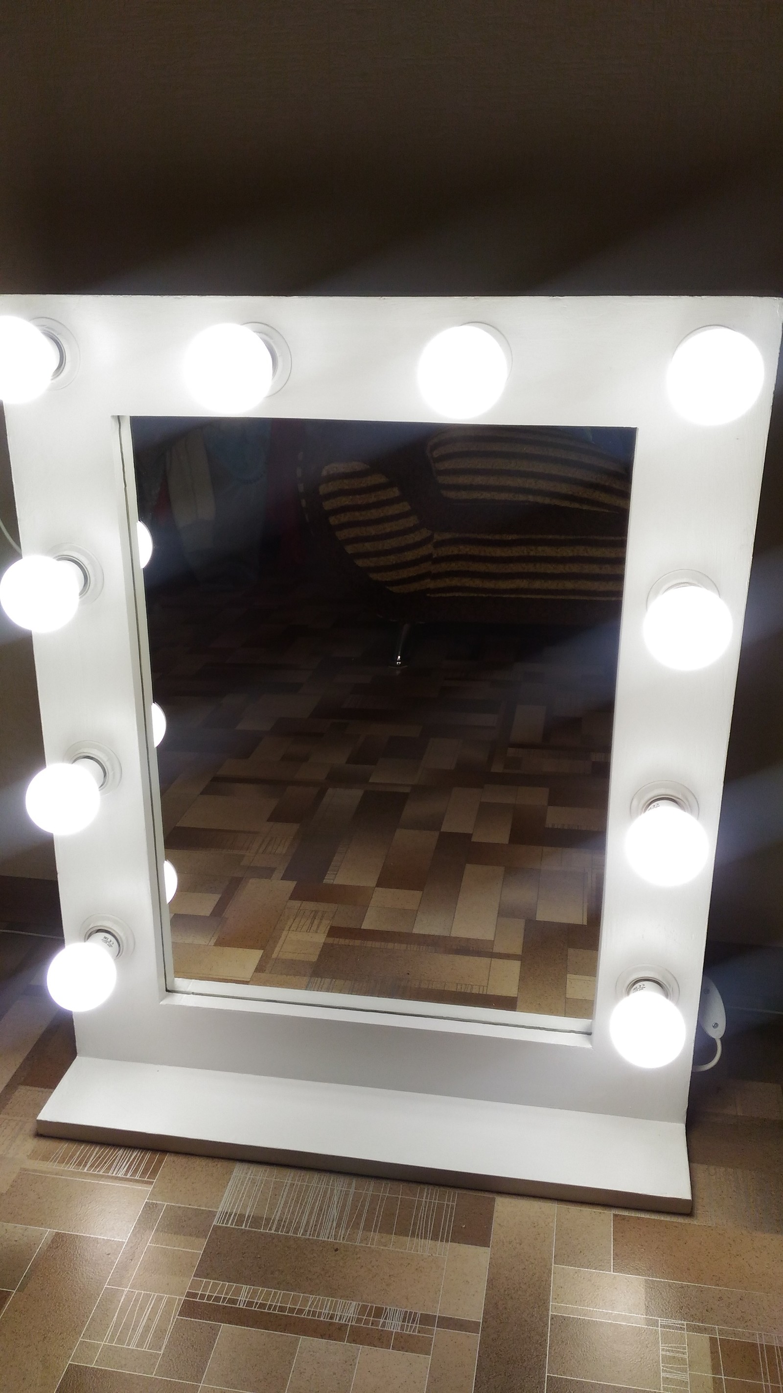 Make-up mirror - My, , Make-up mirror, With your own hands, Do it yourself, Presents, Longpost