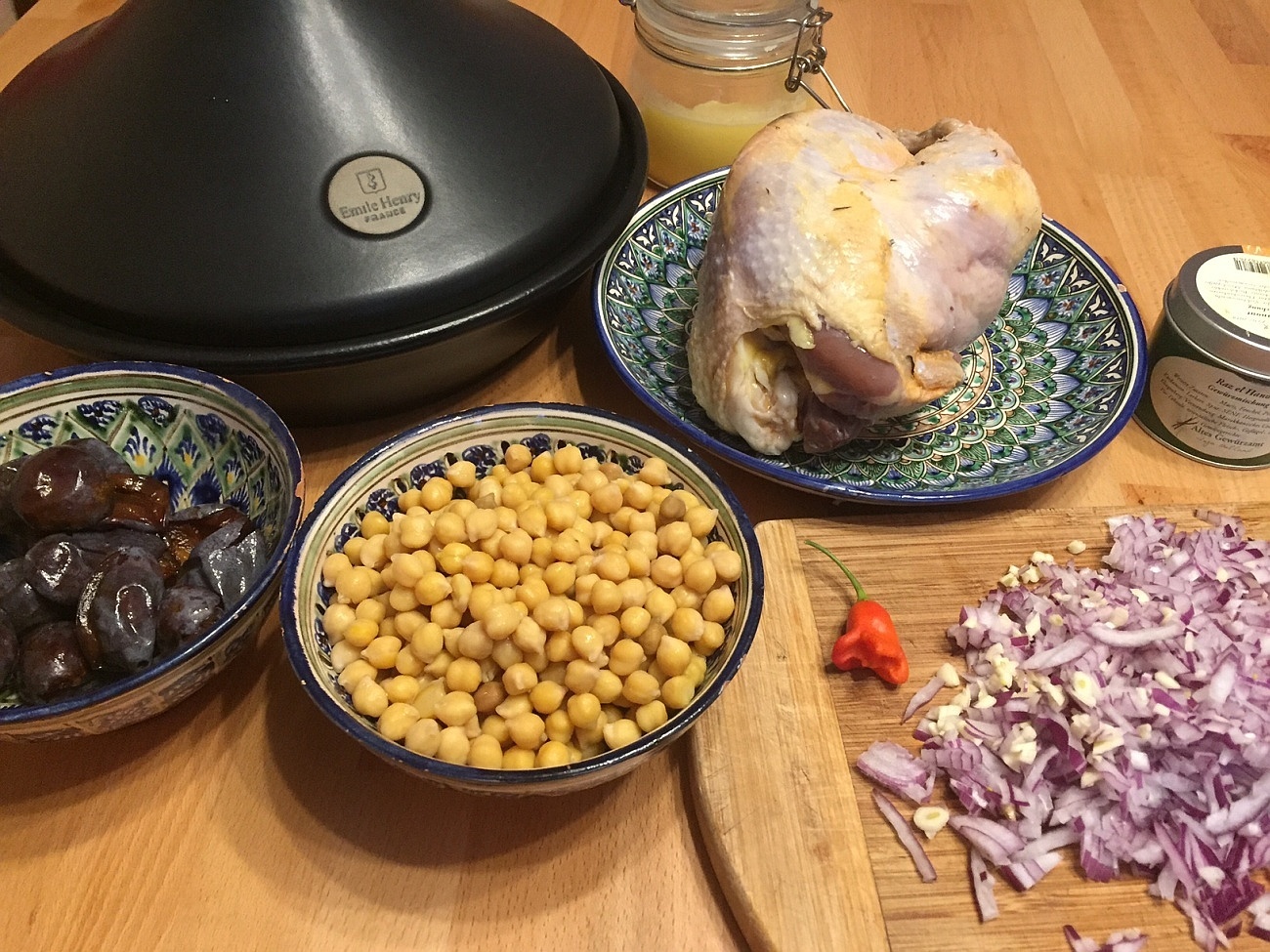 Tagine. With wild pheasant, chickpeas and plums. - My, , Pheasant, Chickpea, Plum, Longpost