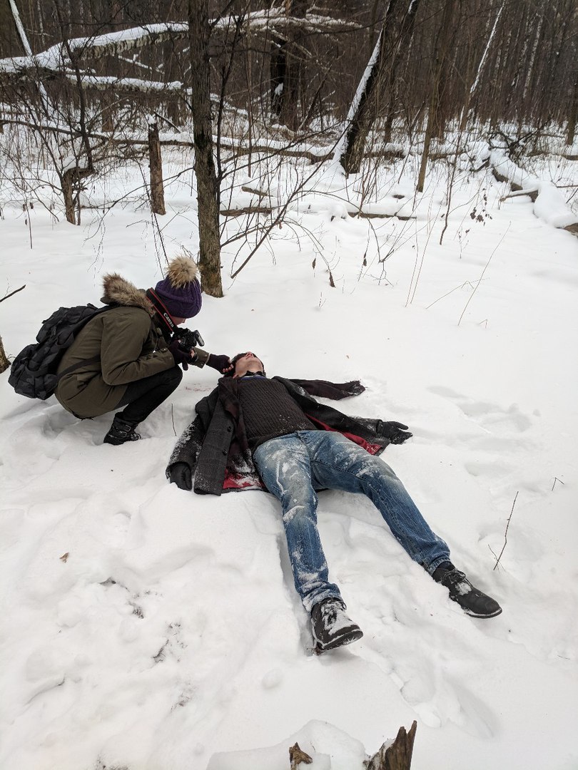 Backstage from the filming of Tulpa by Children of Workers - My, Endless summer, Visual novel, Cosplay, Russian cosplay, Alisa Dvachevskaya, Semyon, Workers' Children, Longpost