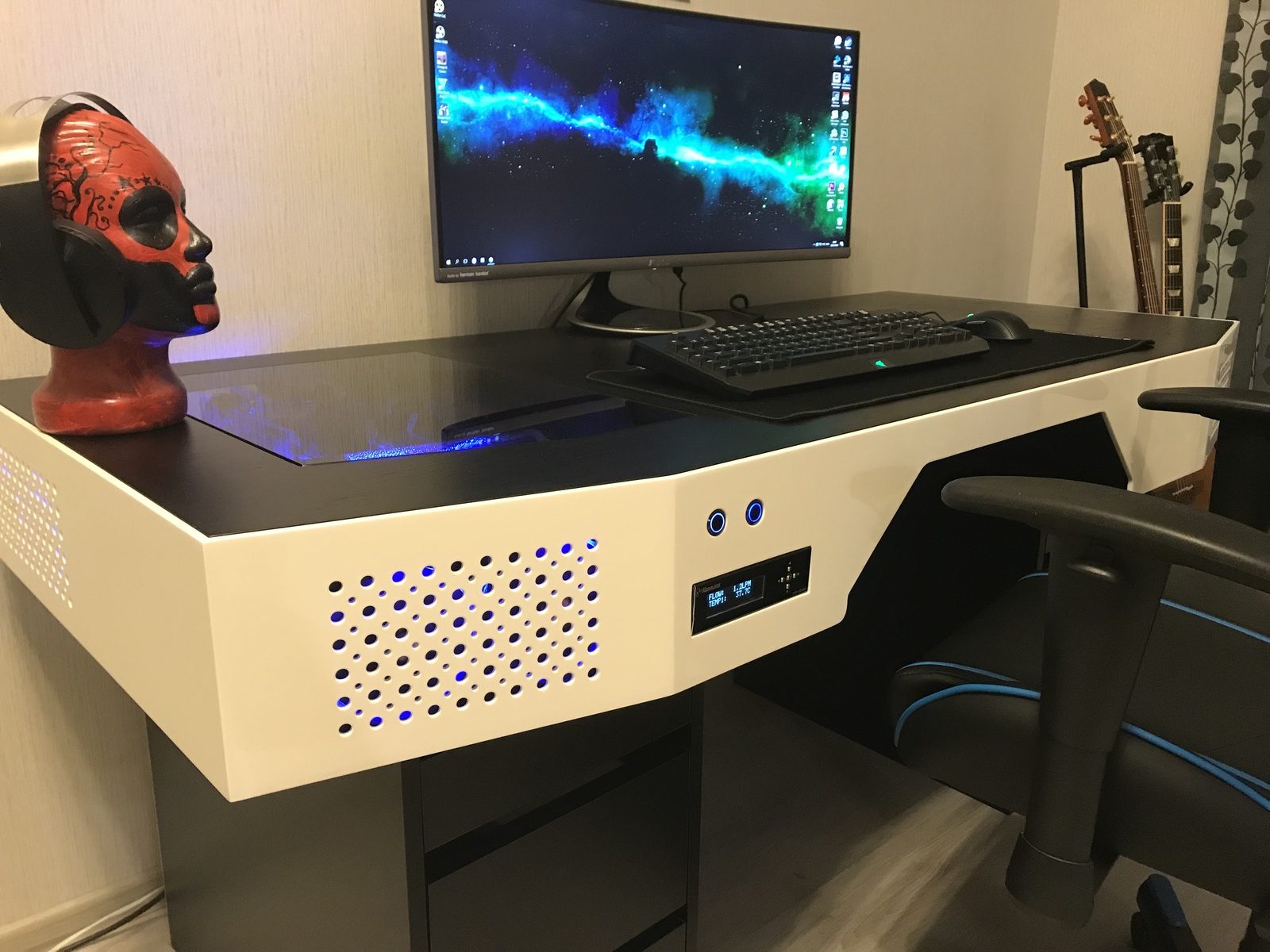 Aarons computer desk