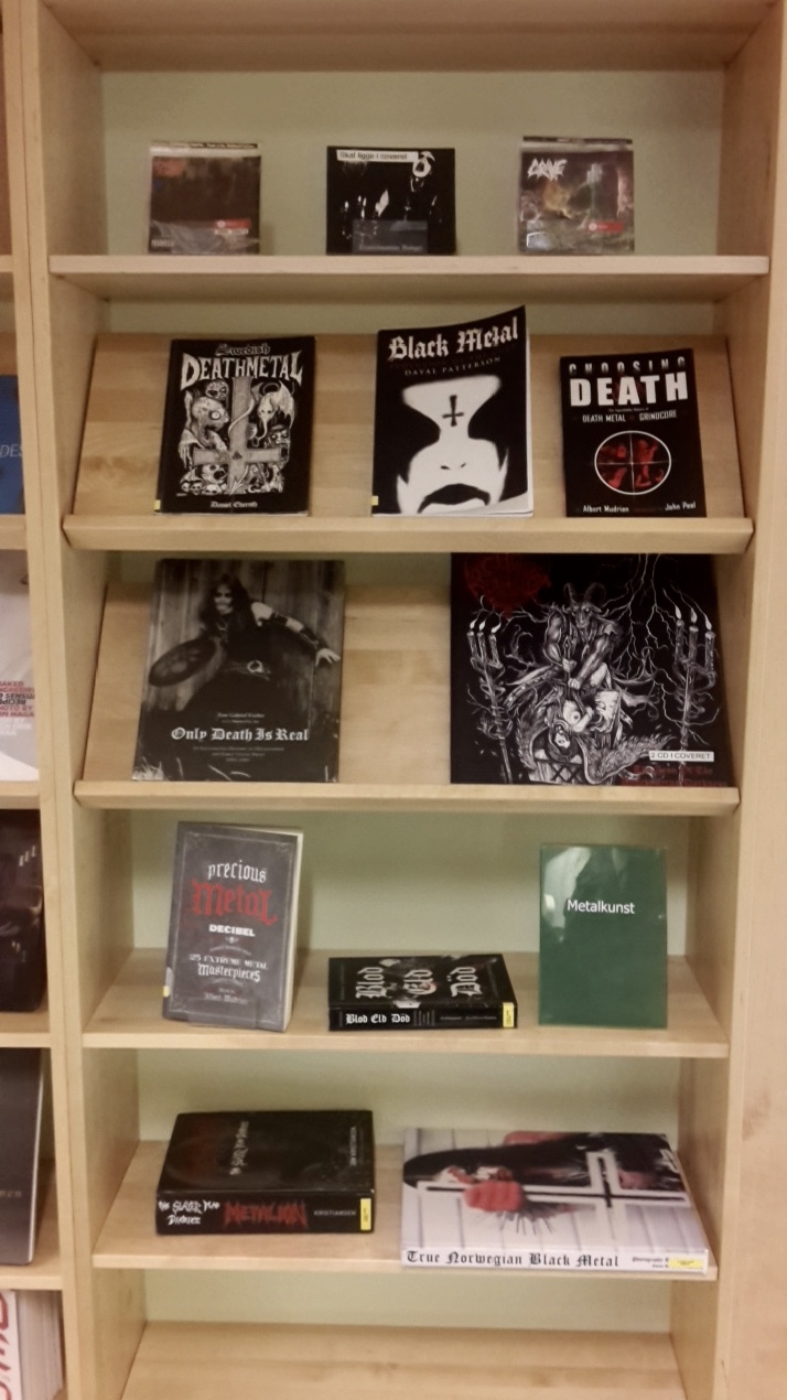 In a regular Norwegian library - My, Norway, Library, Metal, Books, Trolling