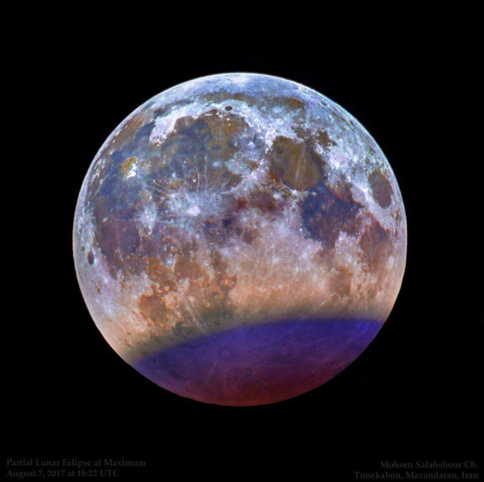 Moon eclipse. - Moon eclipse, moon