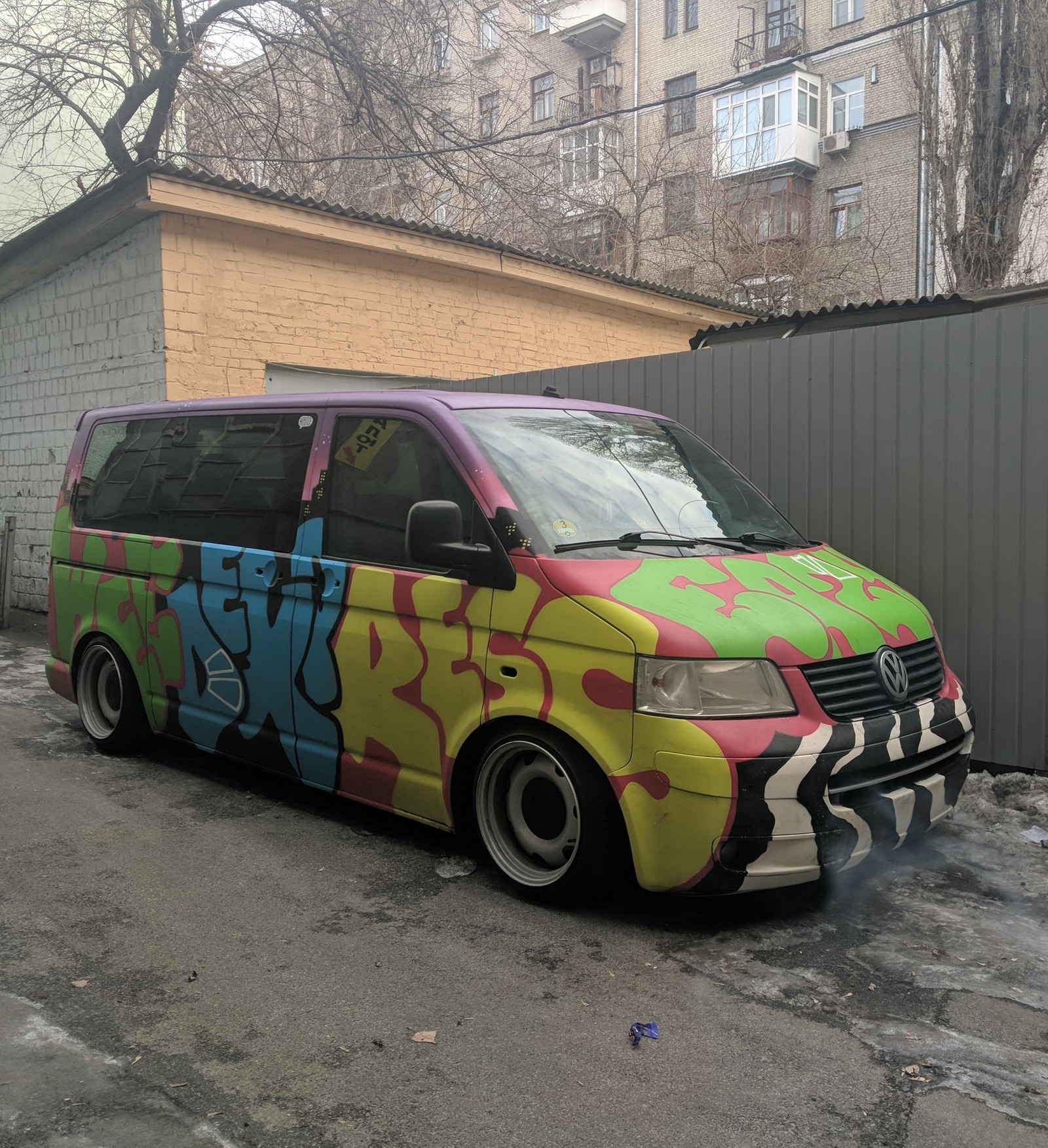 Here's a miracle today I saw - Graffiti, Tuning, Auto tuning, Volkswagen