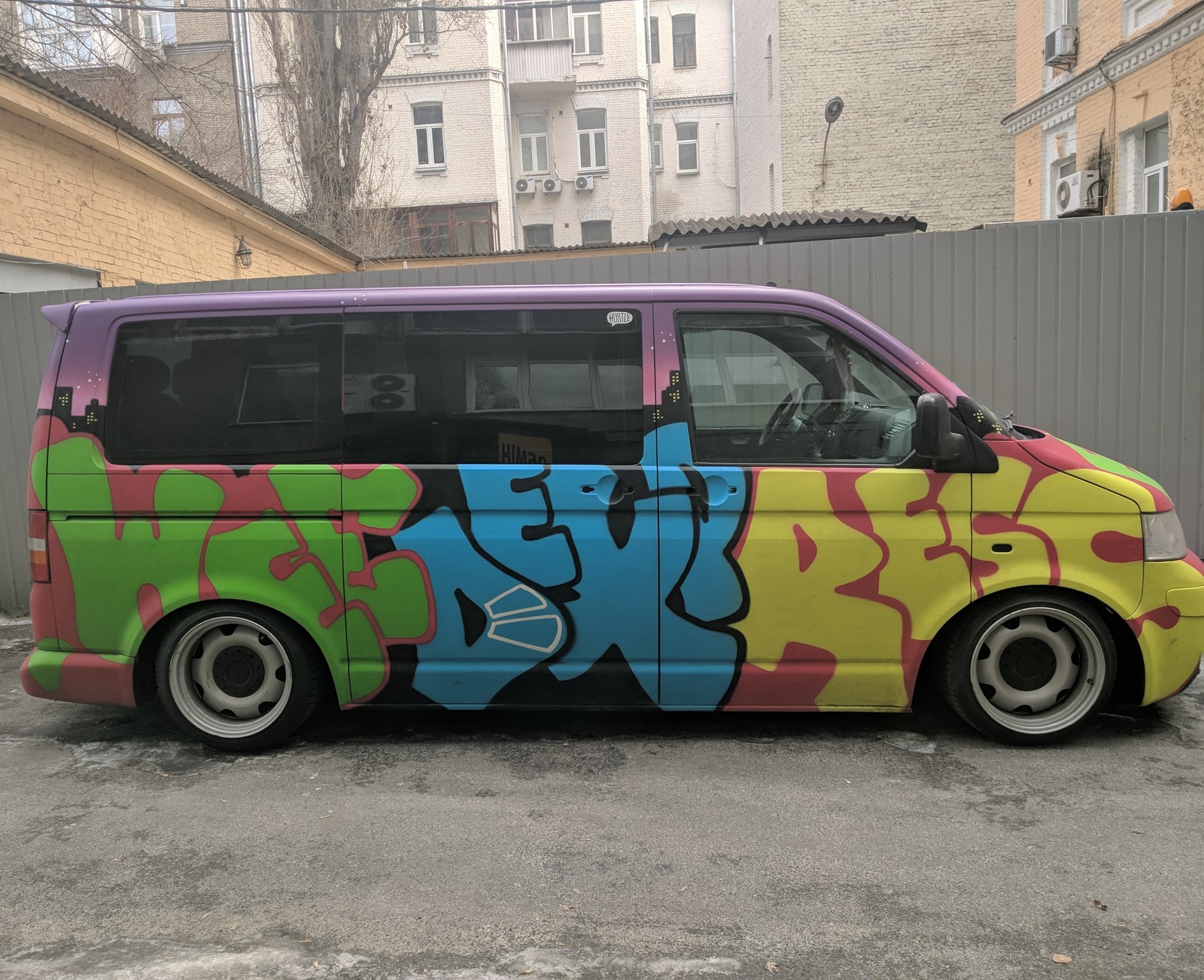 Here's a miracle today I saw - Graffiti, Tuning, Auto tuning, Volkswagen