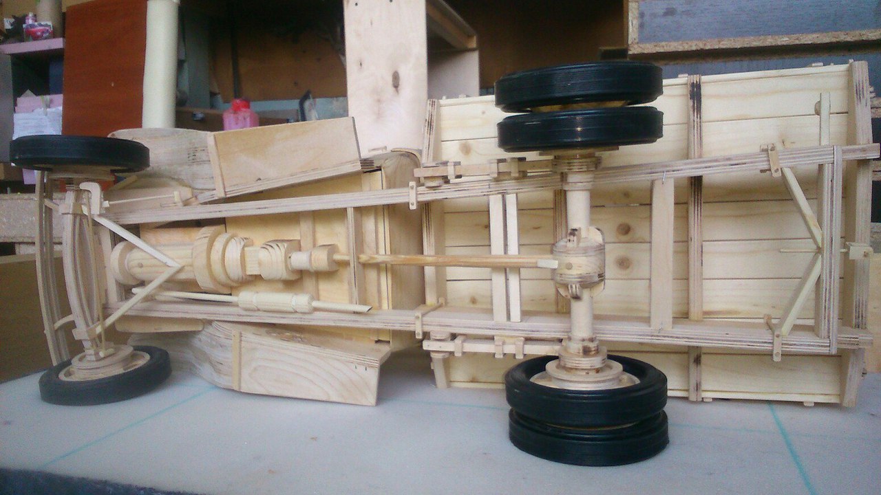 1/6 scale wooden GAZ-AA truck model - Homemade, With your own hands, Modeling, Not mine, Longpost