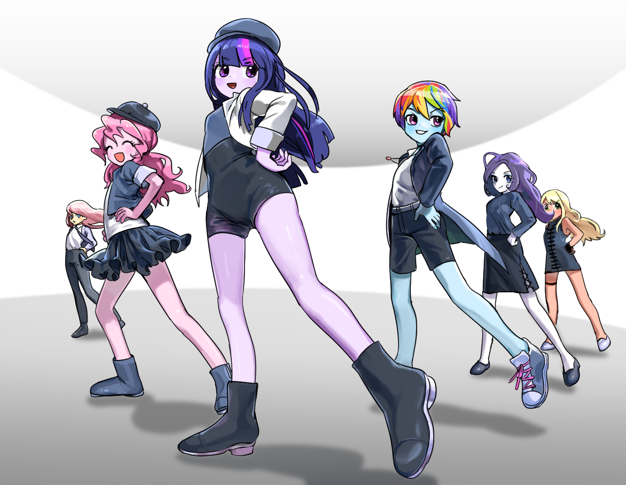 Girl group idol mane six - My little pony, Mane 6, Humanization, Quizia