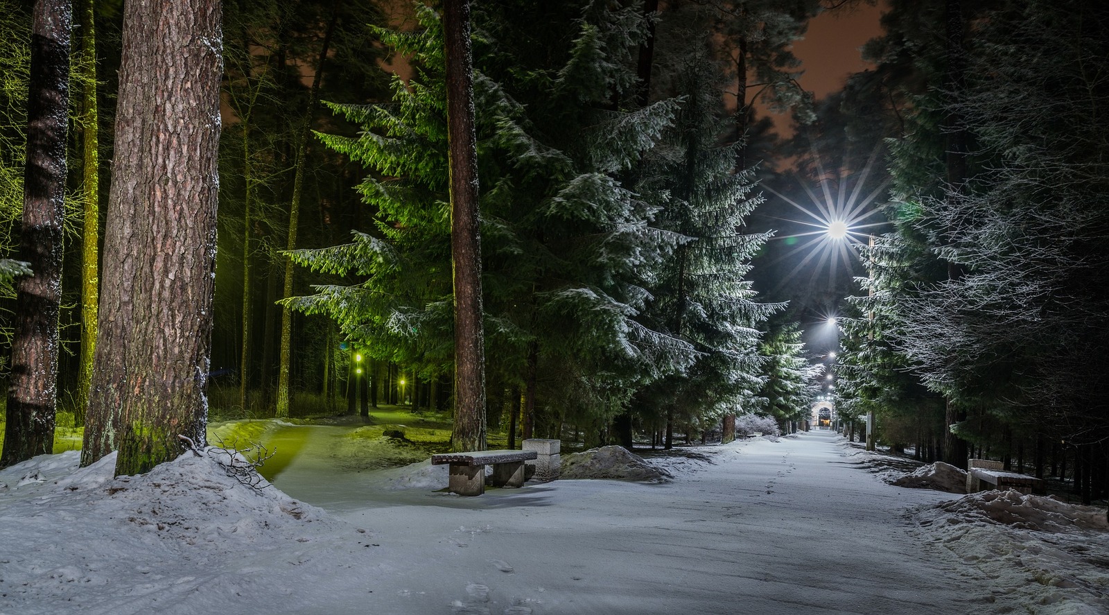 Sestroretsky resort at night - My, Leningrad region, Sestroretsk, Resort, Sestroretsky Resort, Landscape, Canon 24-70