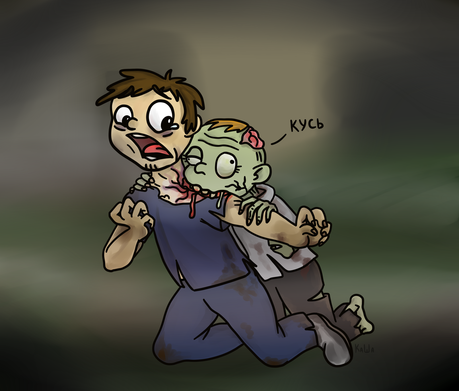 Kus - My, Zombie, Drawing