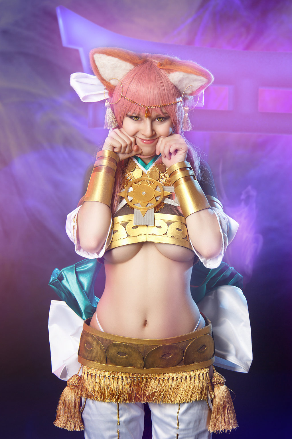 Valentine Tamamo (Goddess form)! - Disharmonica, , Cosplay, Fate-Extra, Anime, Beautiful girl, Longpost