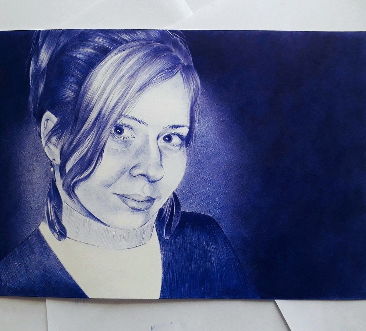 Ballpoint pens - My, Portrait, Ball pen