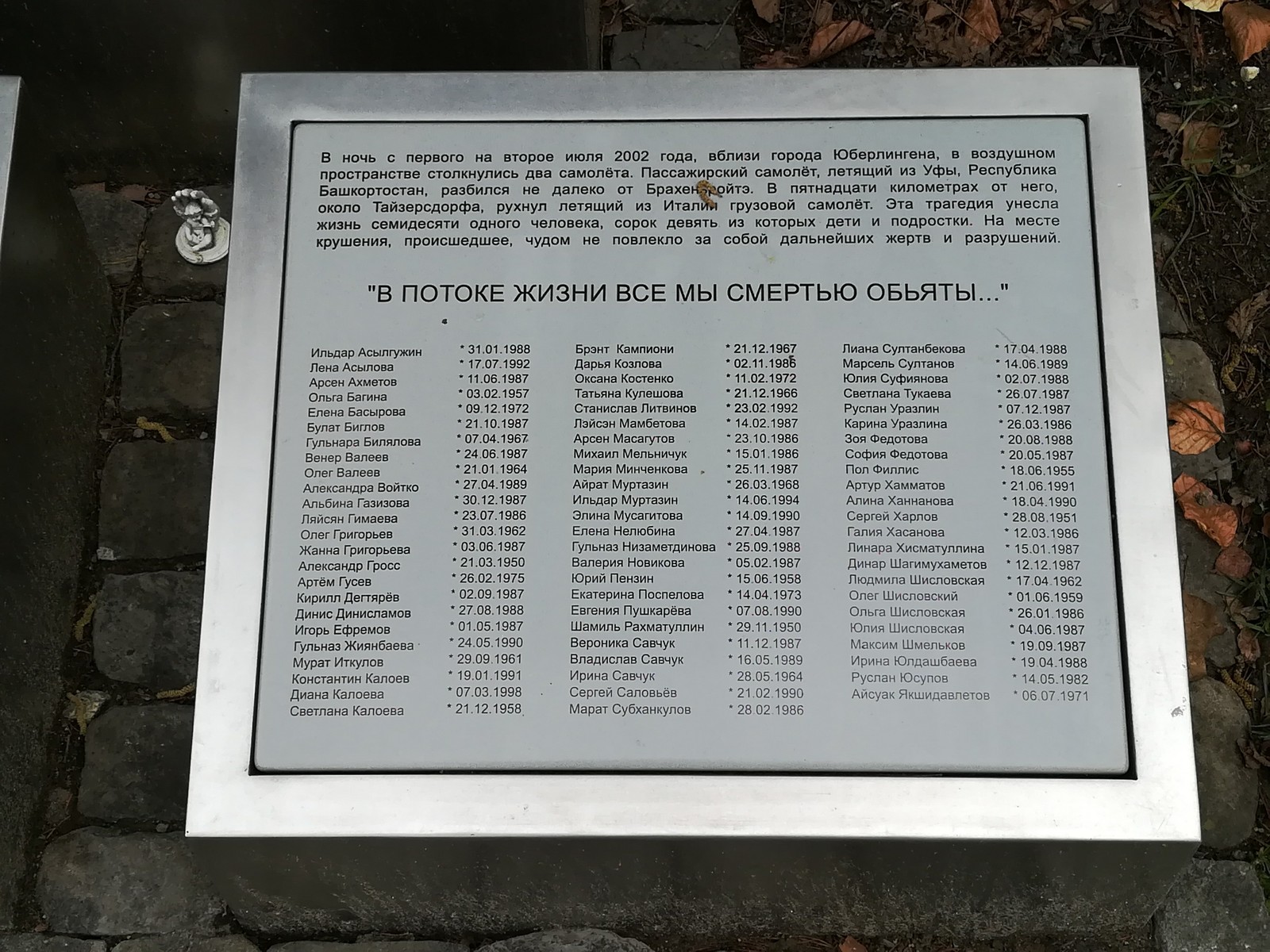 Список жертв погибших в крокусе
