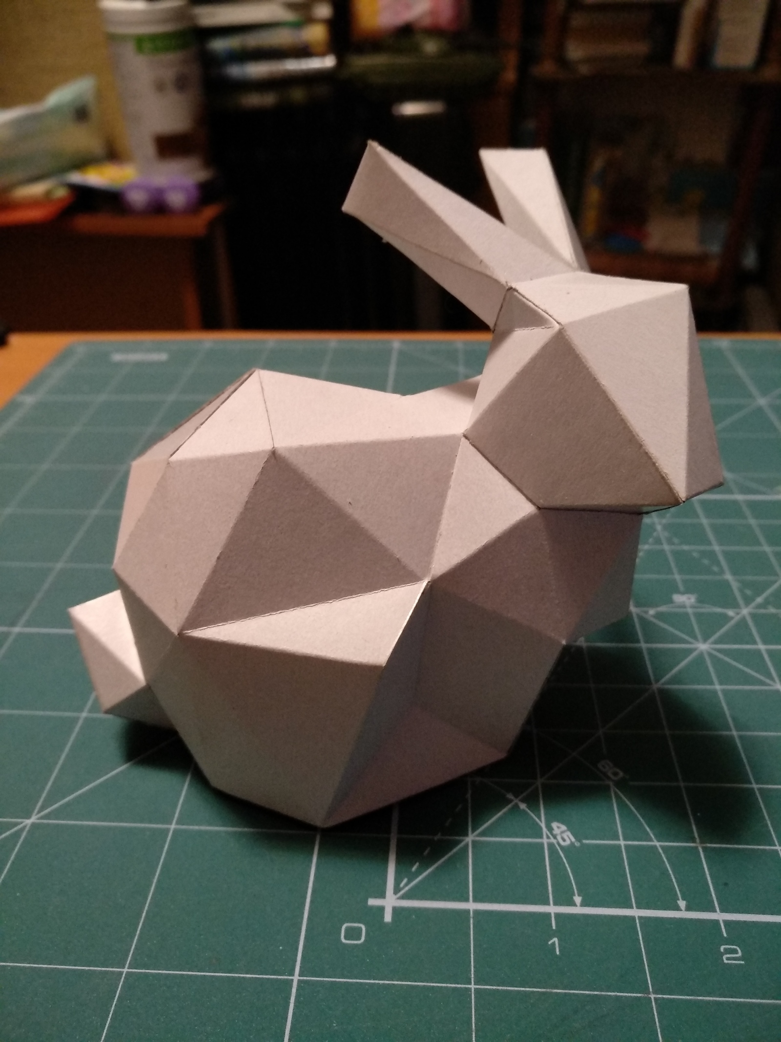 Зайчик - Моё, Рукоделие без процесса, Papercraft, Pepakura, Длиннопост