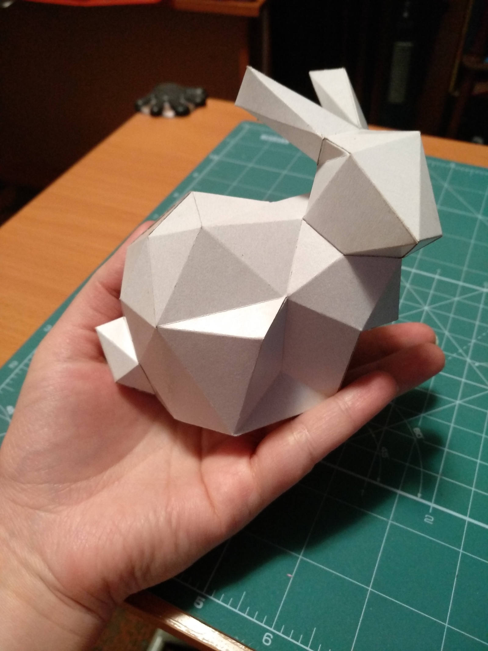 Зайчик - Моё, Рукоделие без процесса, Papercraft, Pepakura, Длиннопост