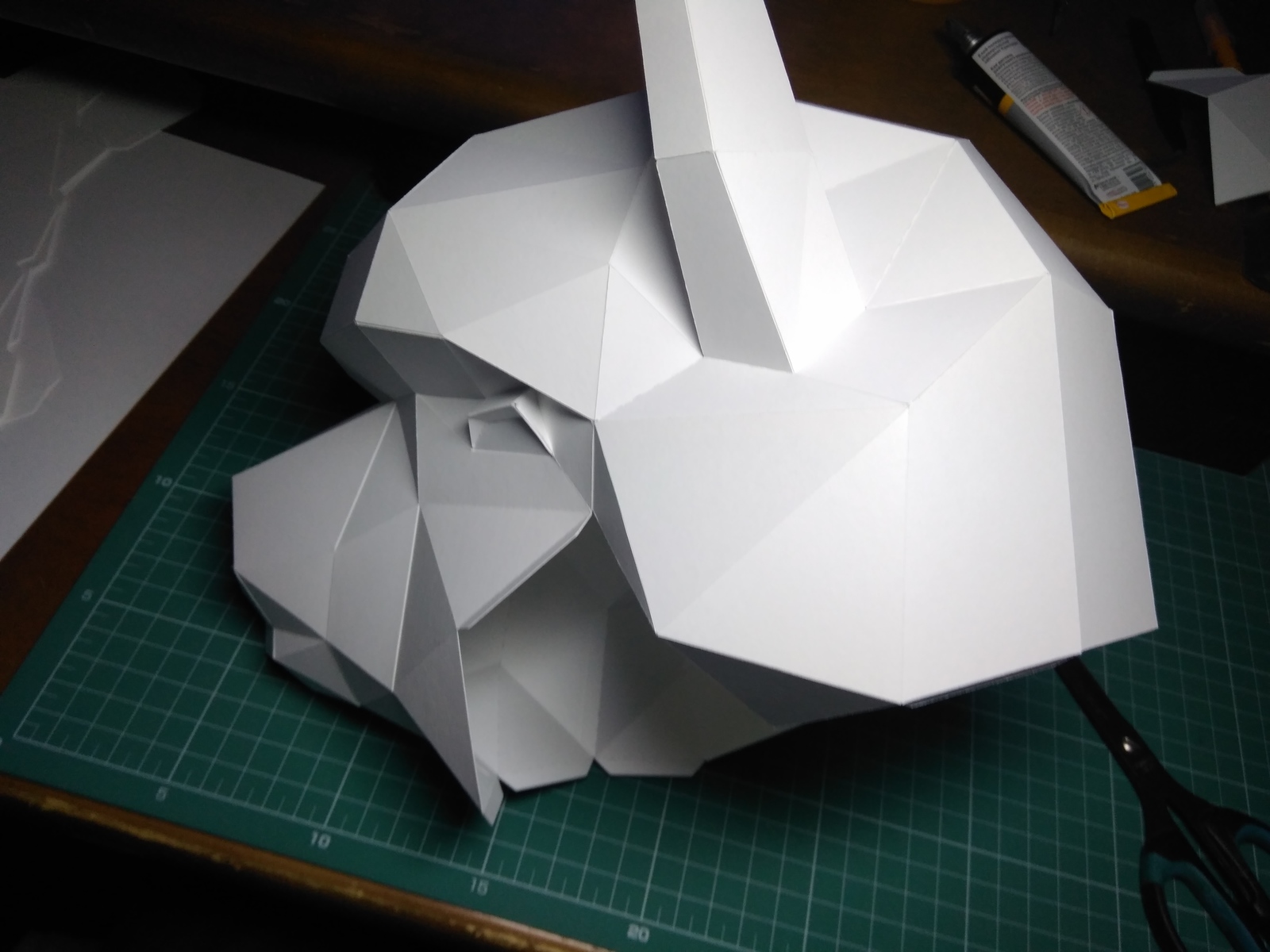 How papercraft figures are created. - My, Alpaca, Papercraft, Paper products, , With your own hands, Longpost