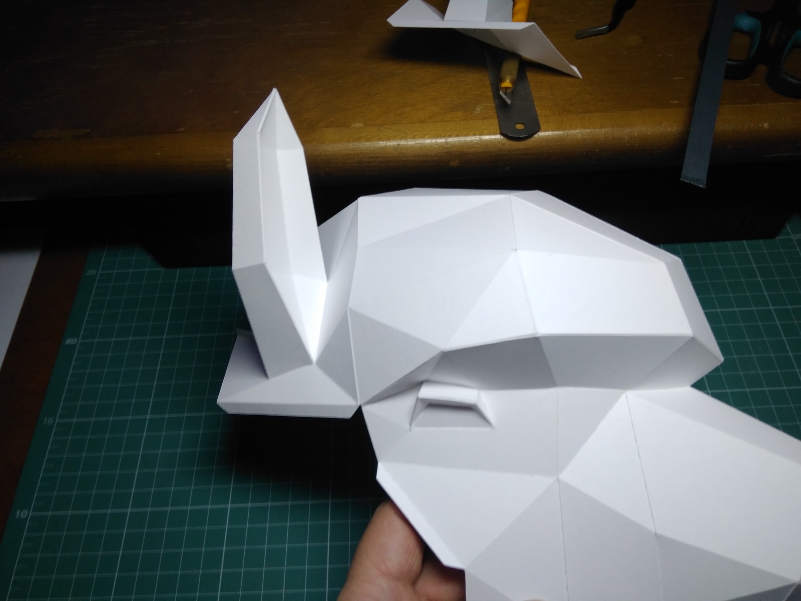 How papercraft figures are created. - My, Alpaca, Papercraft, Paper products, , With your own hands, Longpost