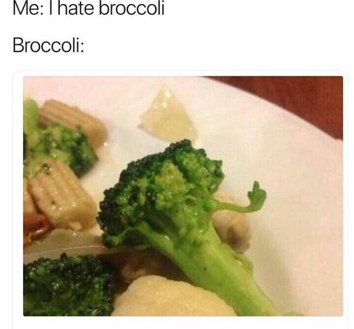 I hate broccoli - Broccoli, Hatred, Vegetables