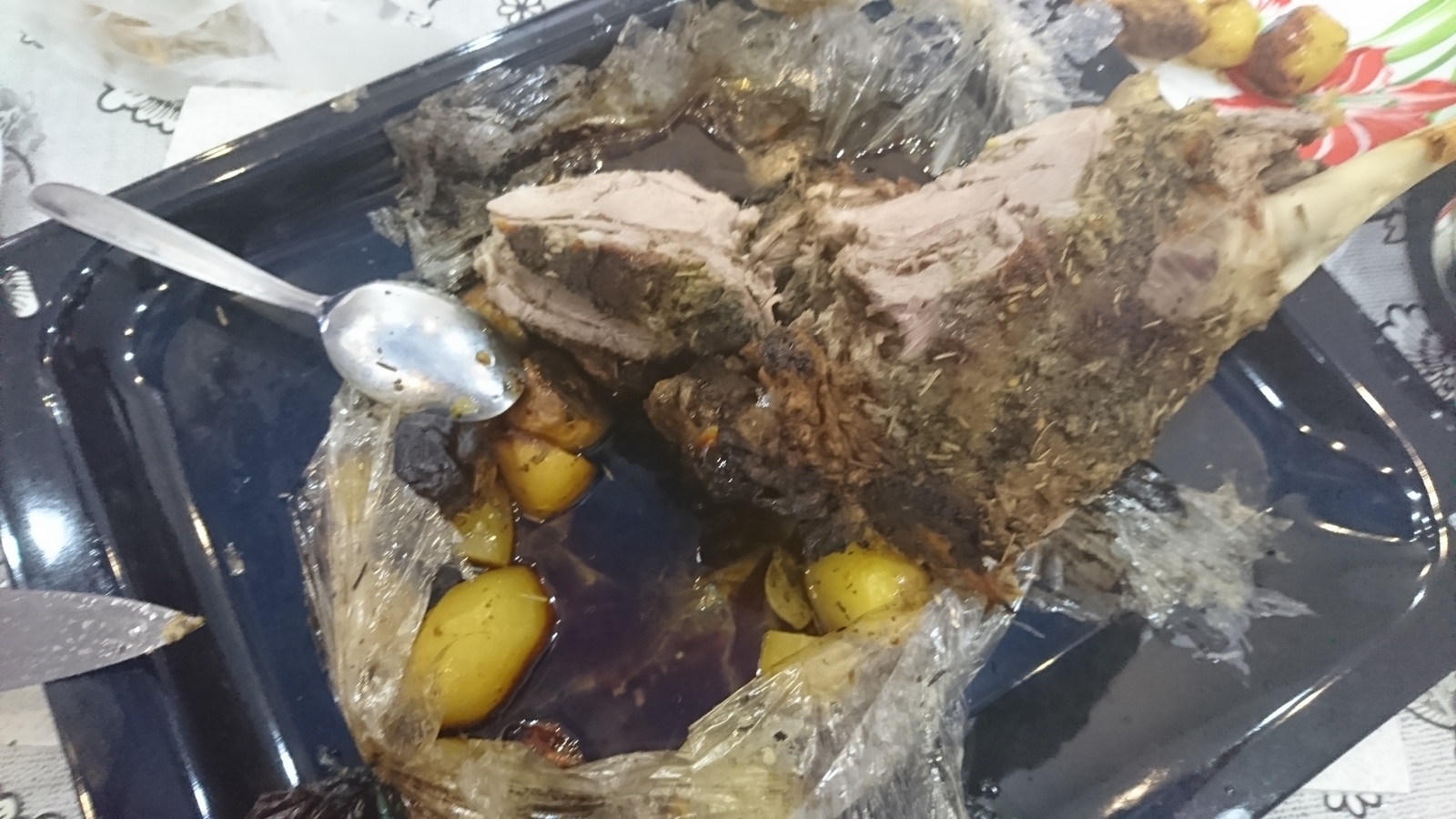 Leg of lamb - My, Mutton, Oven, Cooking, Leg of lamb, Longpost