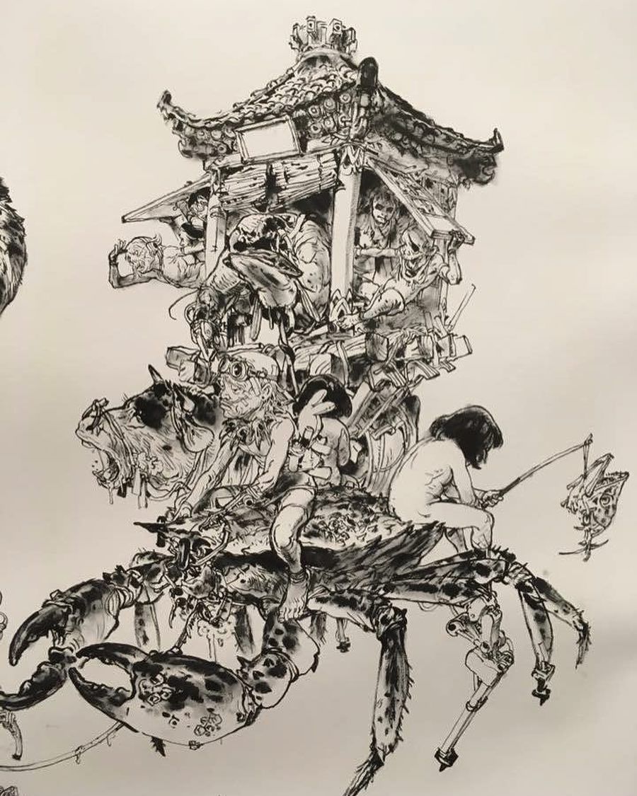 Several drawings of Kim Jung Gi - Art, Kim Jung Gi, Longpost