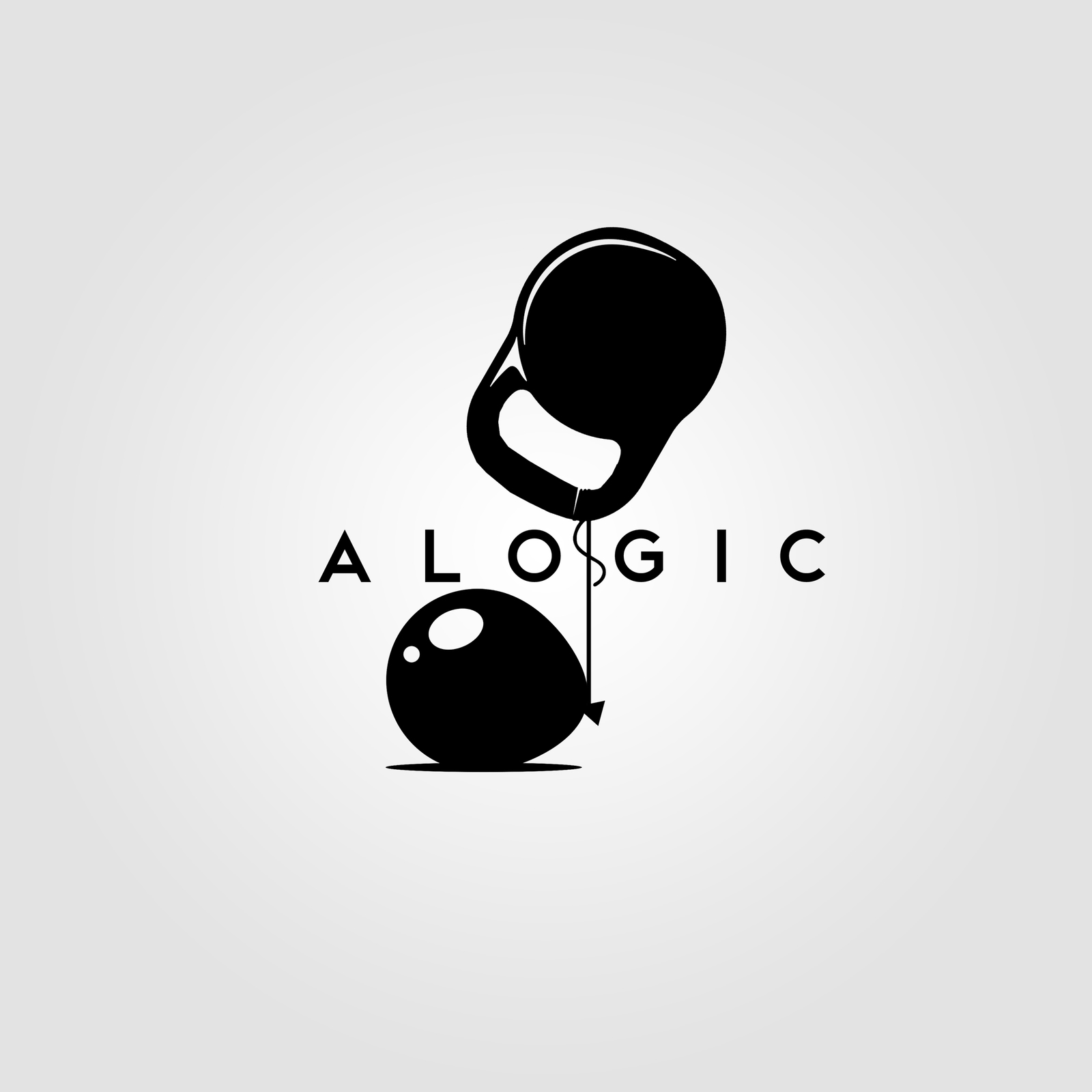 I muddied the logo to alogism here. Do not judge strictly, this is my first logo posted on a peek-a-boo. - My, Logics, Design, Logo