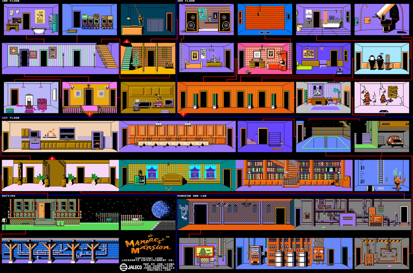 Maniac Mansion - Lucasarts, 1987, , Lucasfilm, Longpost, Classic, Quest, Video game