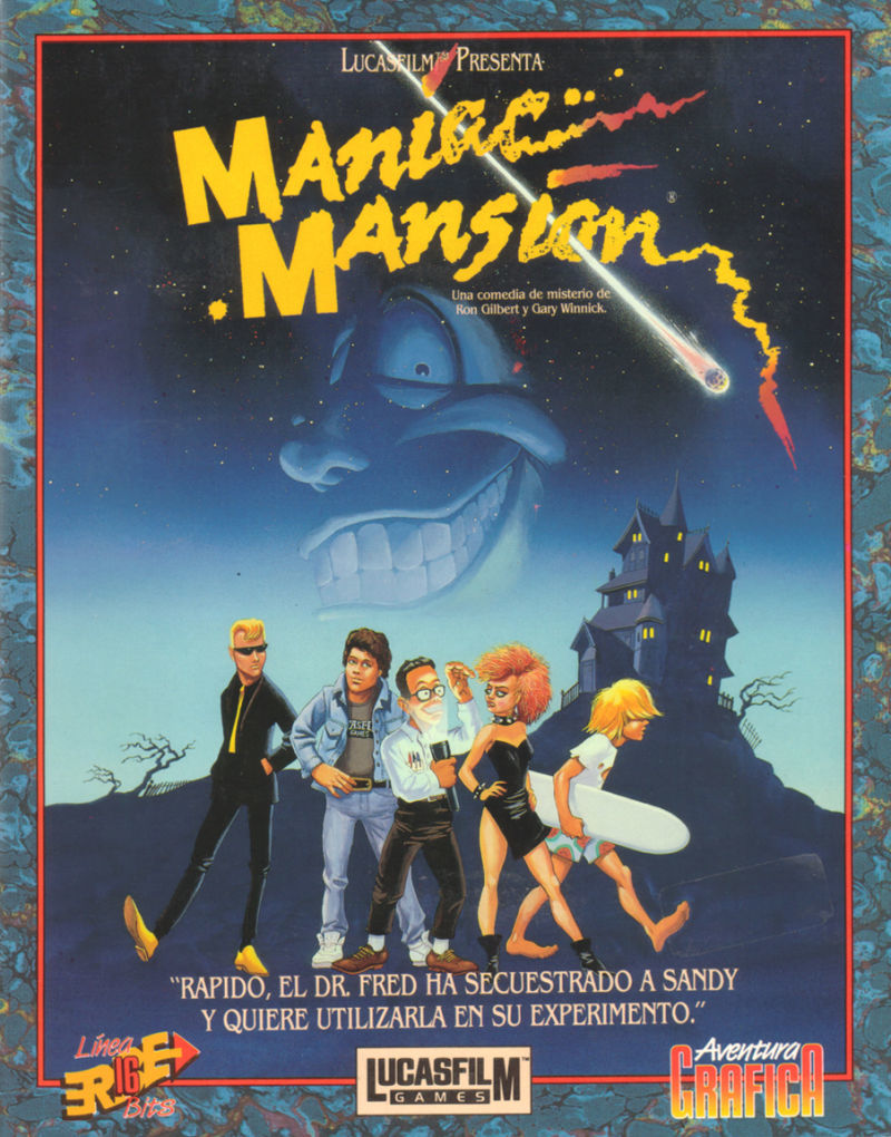 Maniac Mansion - Lucasarts, 1987, , Lucasfilm, Longpost, Classic, Quest, Video game