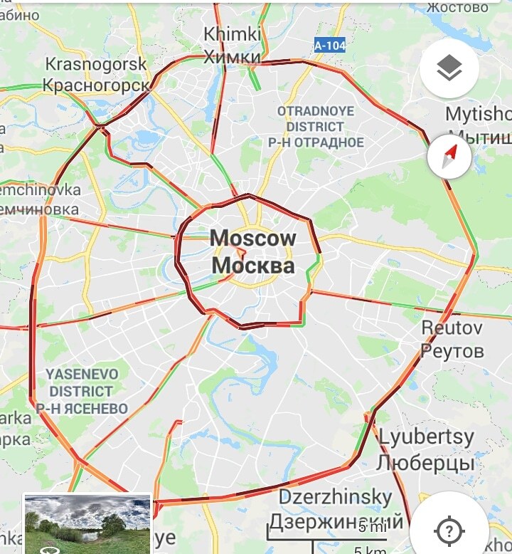 Люблю Москву - Москва, Пробки, Карты, Красный