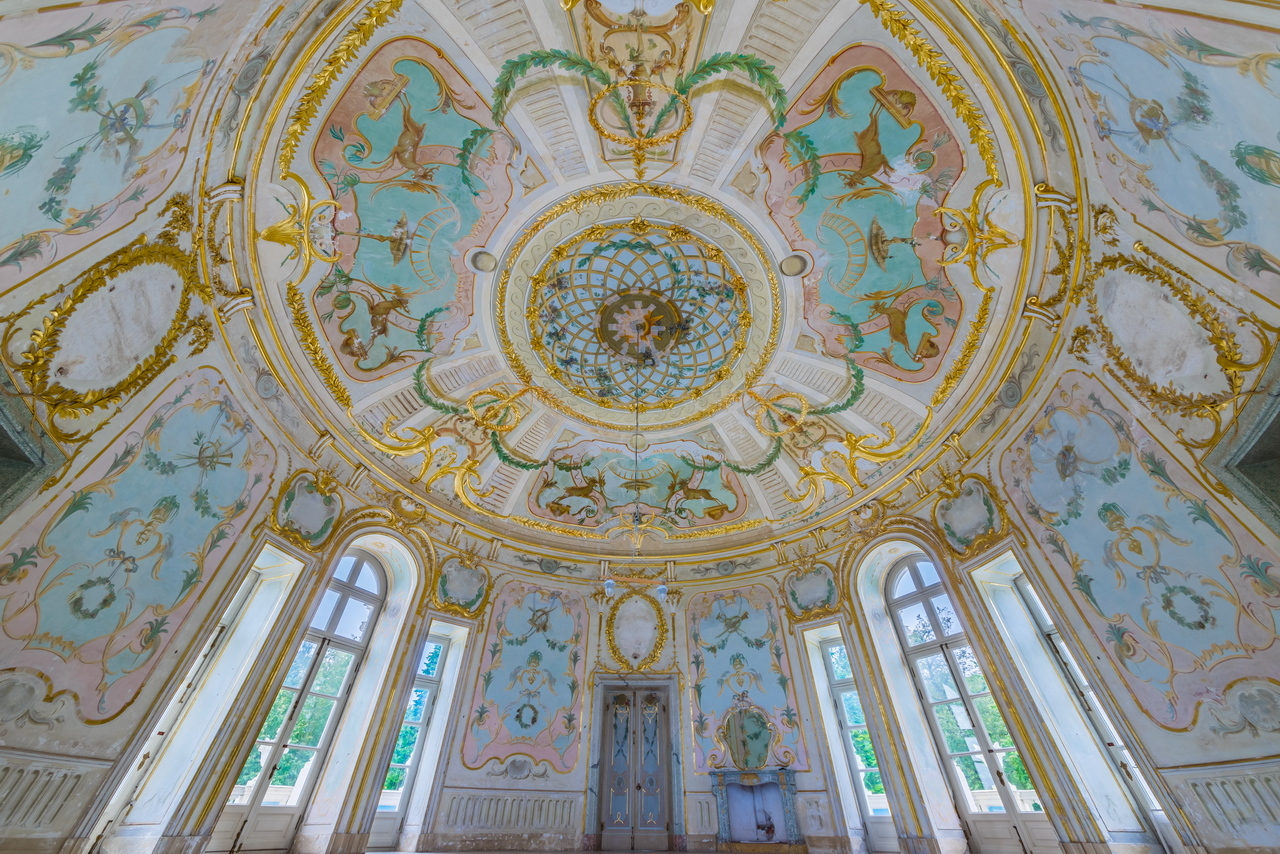 Interior of the Rolling Hill Pavilion in Oraniembaum, Lomonosov - My, Peterhof, , Belimov-Gushchin, Castle, Interior, Saint Petersburg, Longpost