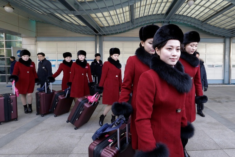 Fans from North Korea arrived at the Olympics in South Korea - North Korea, South Korea, Politics, Longpost, Olympiad