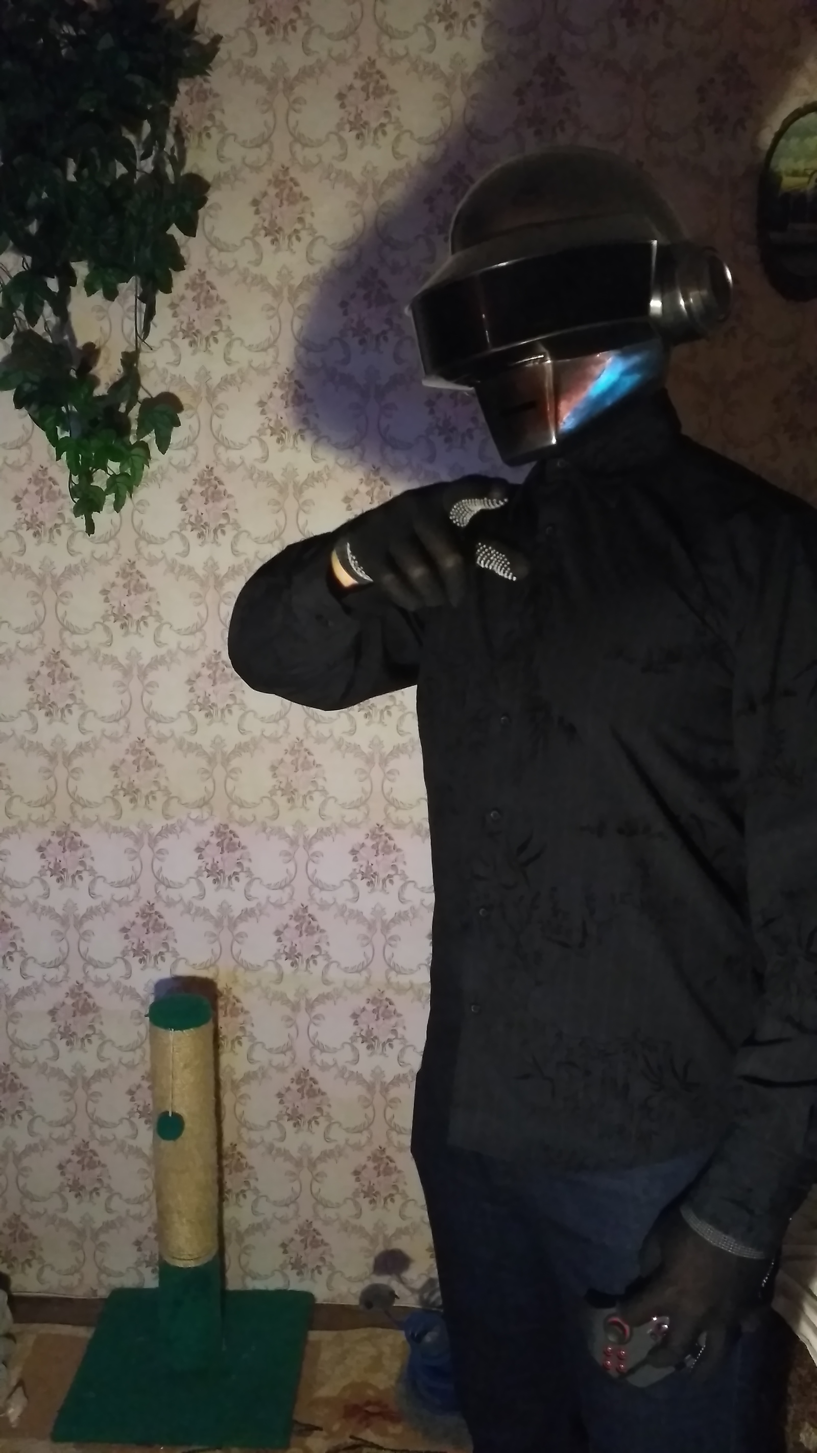 DIY Daft Punk helmet for 10 months (Thomas helmet) + video - My, Daft punk, Needlework with process, My, Longpost, Helmet, Thomas, Helmet, Video