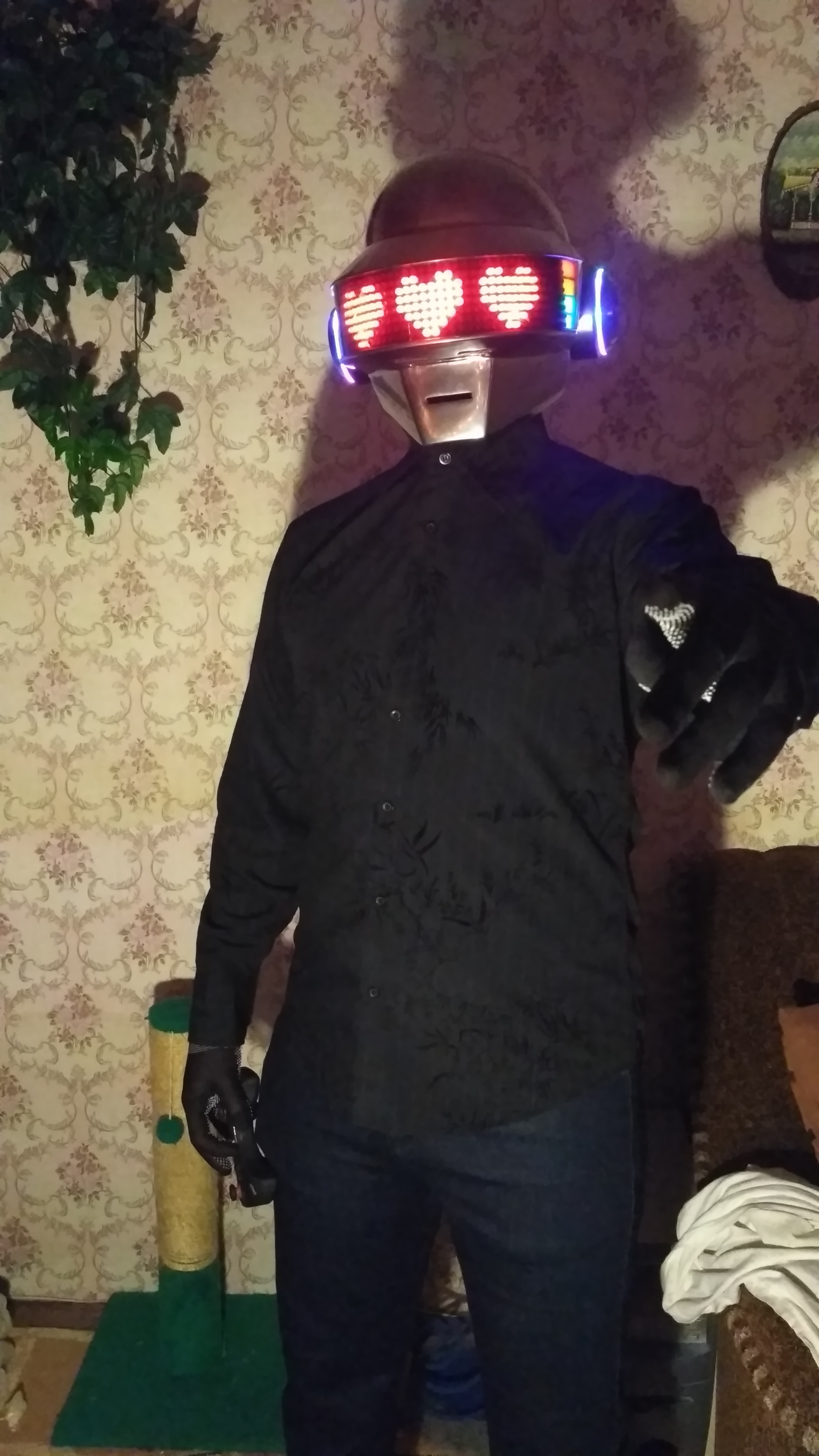 DIY Daft Punk helmet for 10 months (Thomas helmet) + video - My, Daft punk, Needlework with process, My, Longpost, Helmet, Thomas, Helmet, Video