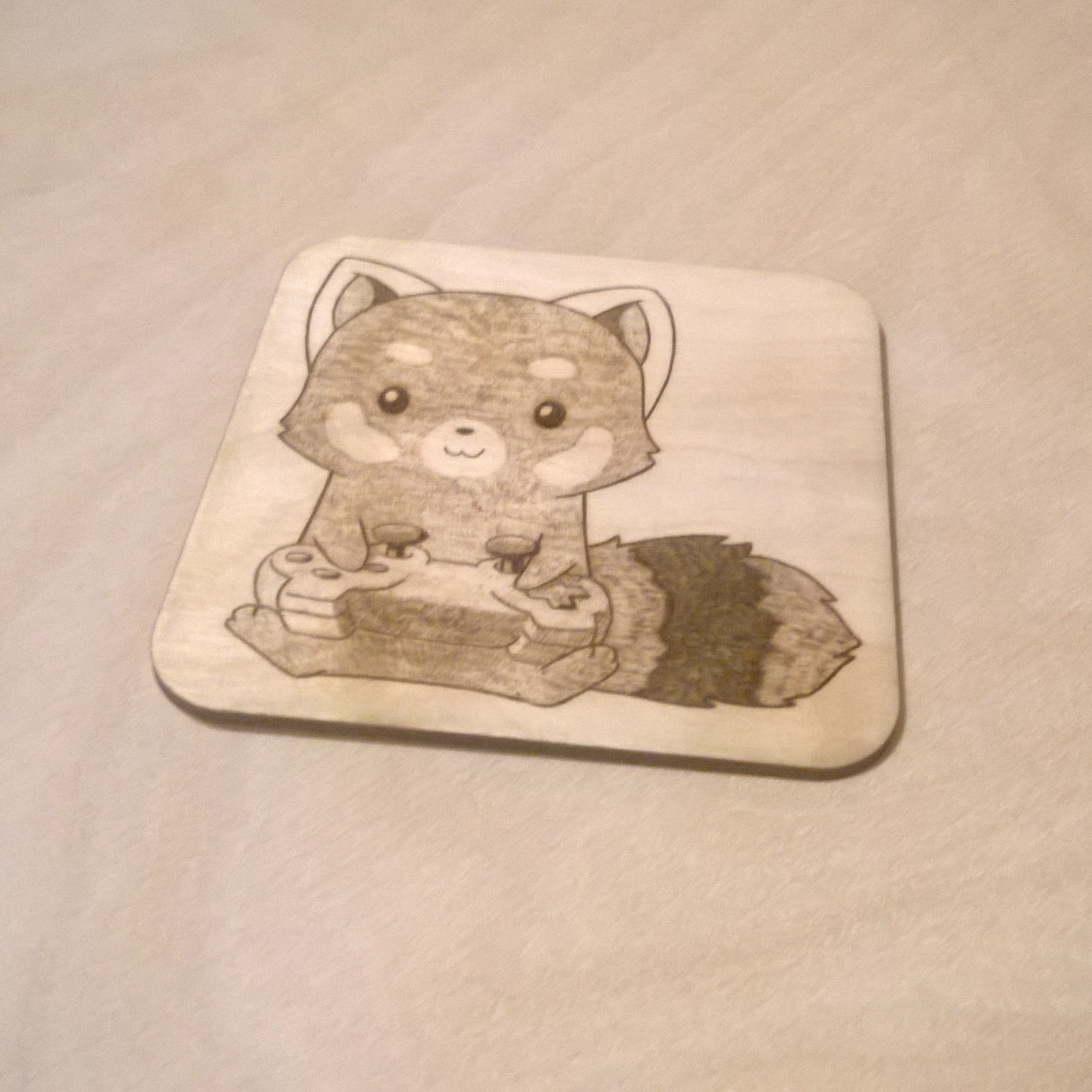 Pyrography art. Fox gamer - My, Pyrography, Burning out, , , Needlework with process, Longpost