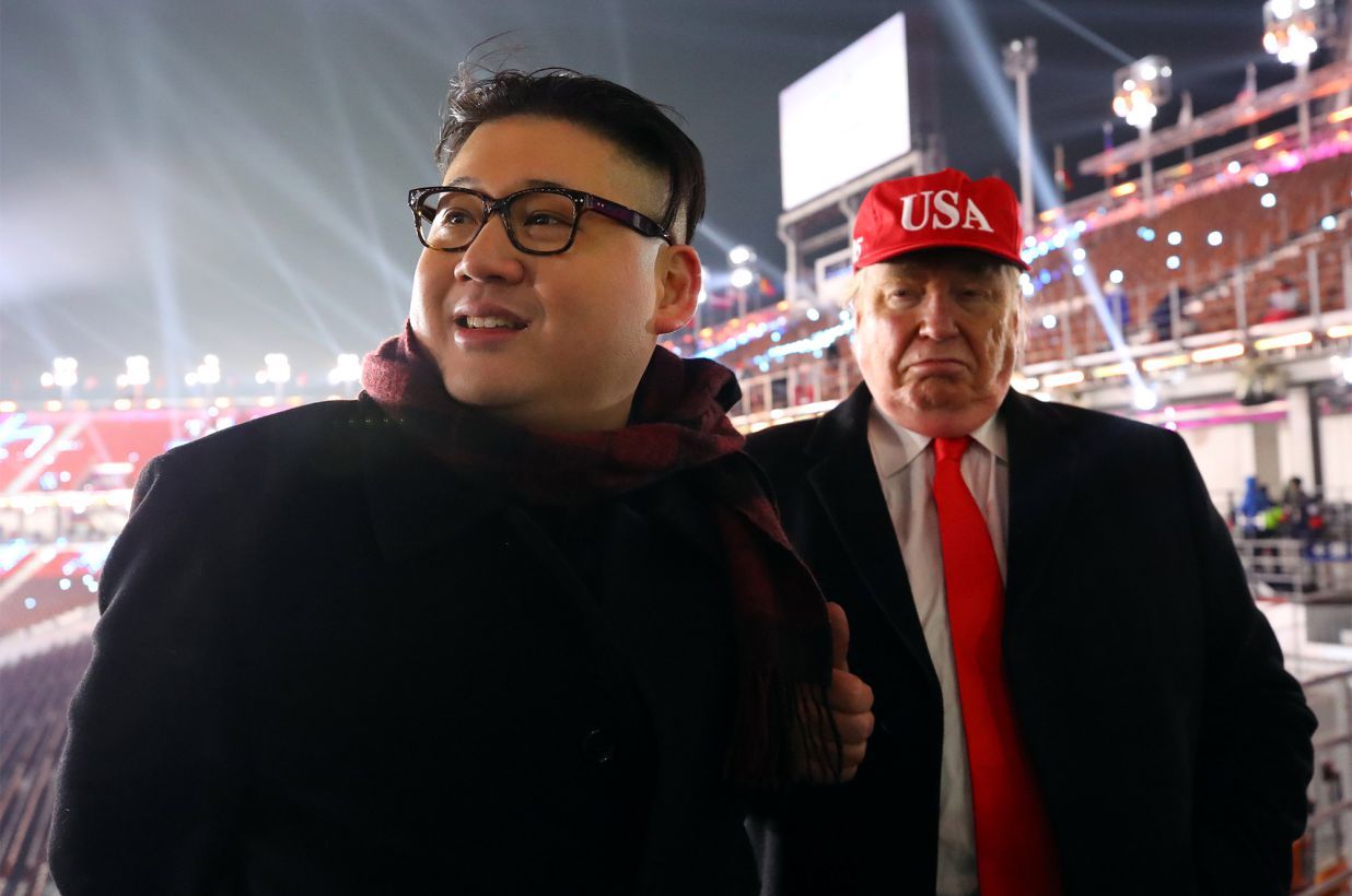 Kim and Trump came to the Olympics together, but they were kicked out - Donald Trump, Olympiad, Kim Chen In