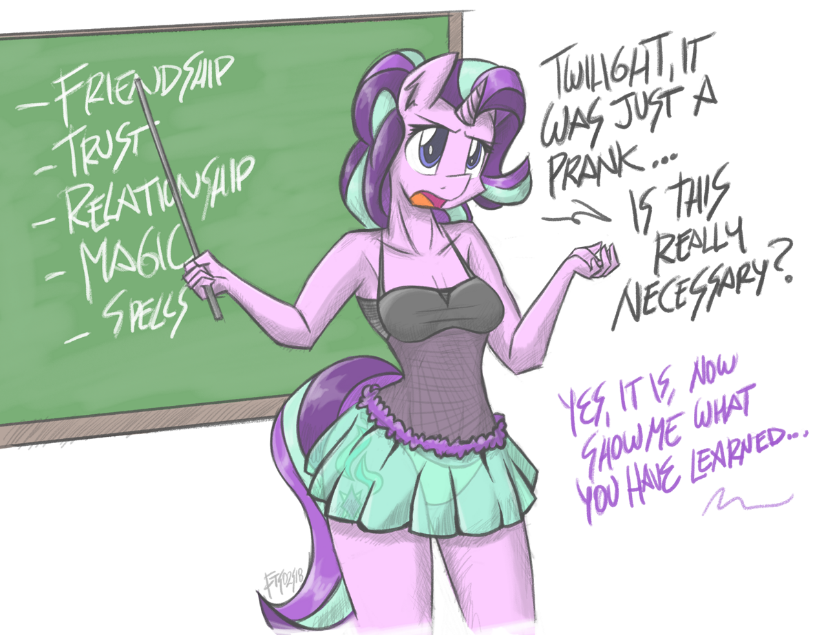 It's was just a prank... - My little pony, Anthro, Starlight Glimmer, MLP Edge