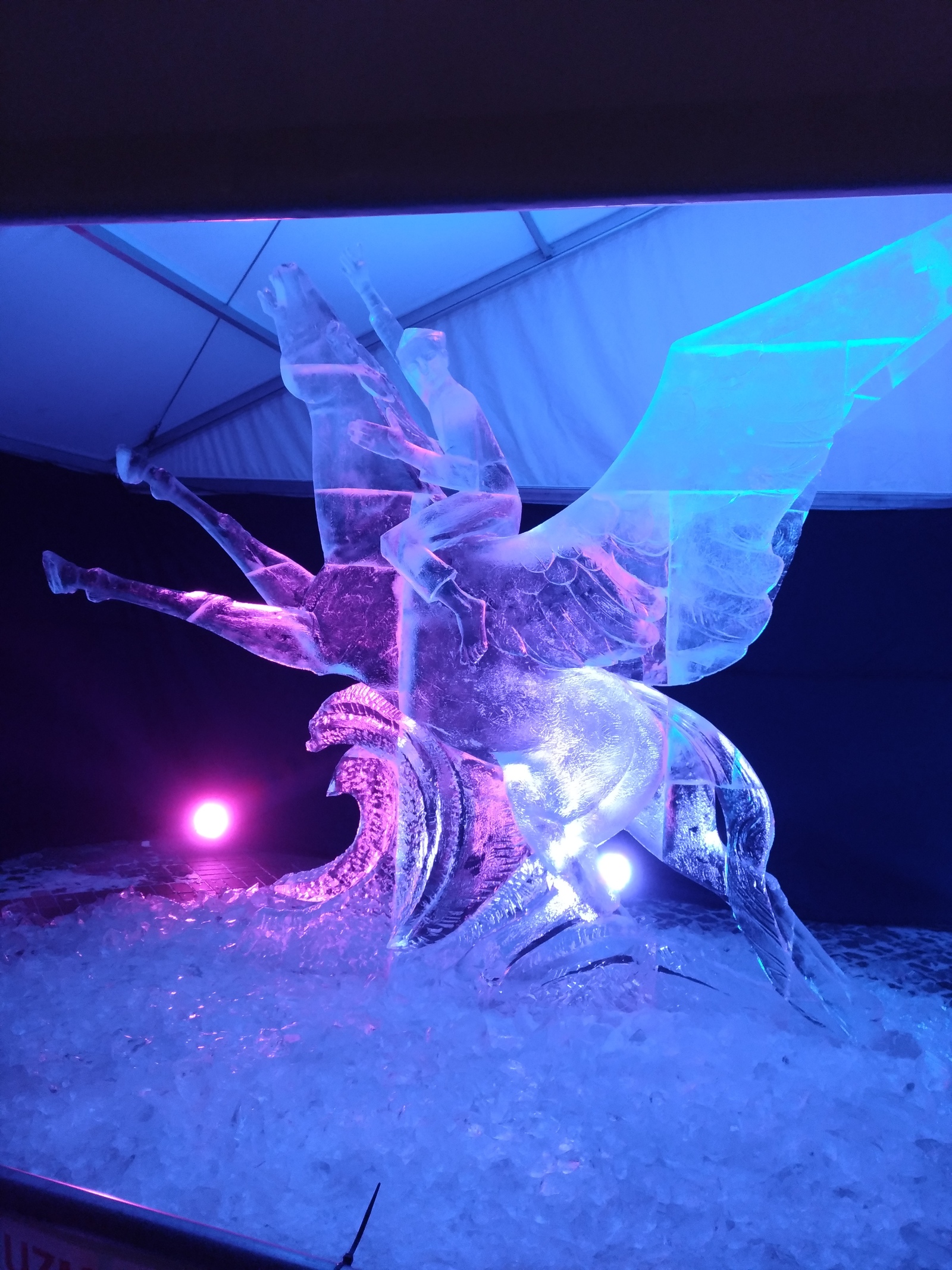 Ice sculptures - My, Ice sculpture, , Longpost