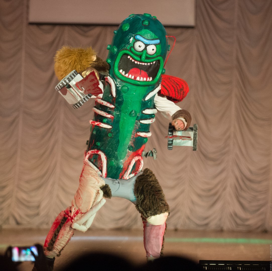 Merciless Siberian PICKLE RICK!! - Rick and Morty, Cosplay, Rick gherkin, Rickandmorty, Longpost, 