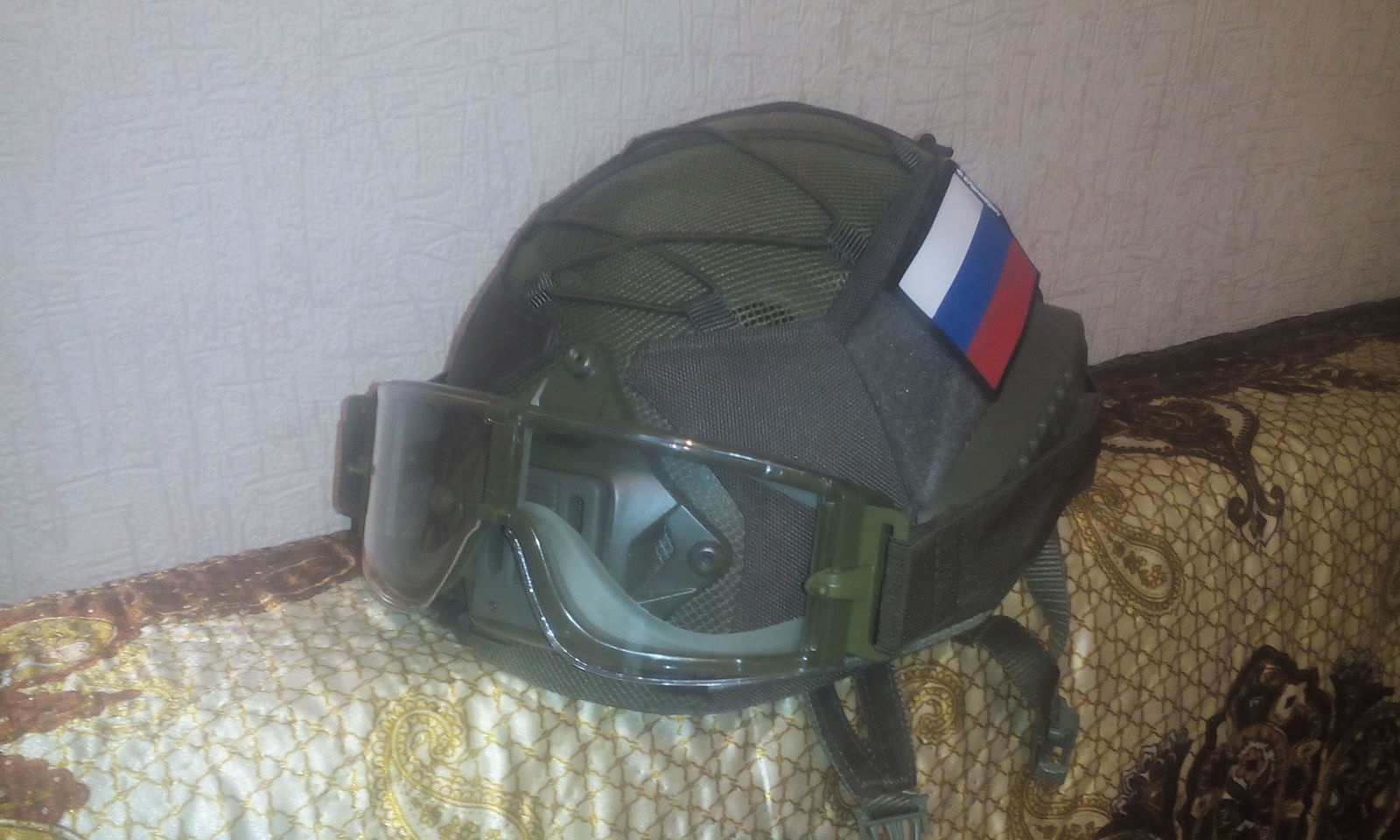 Helmet cover. - My, Handmade, Airsoft, Sewing, Longpost