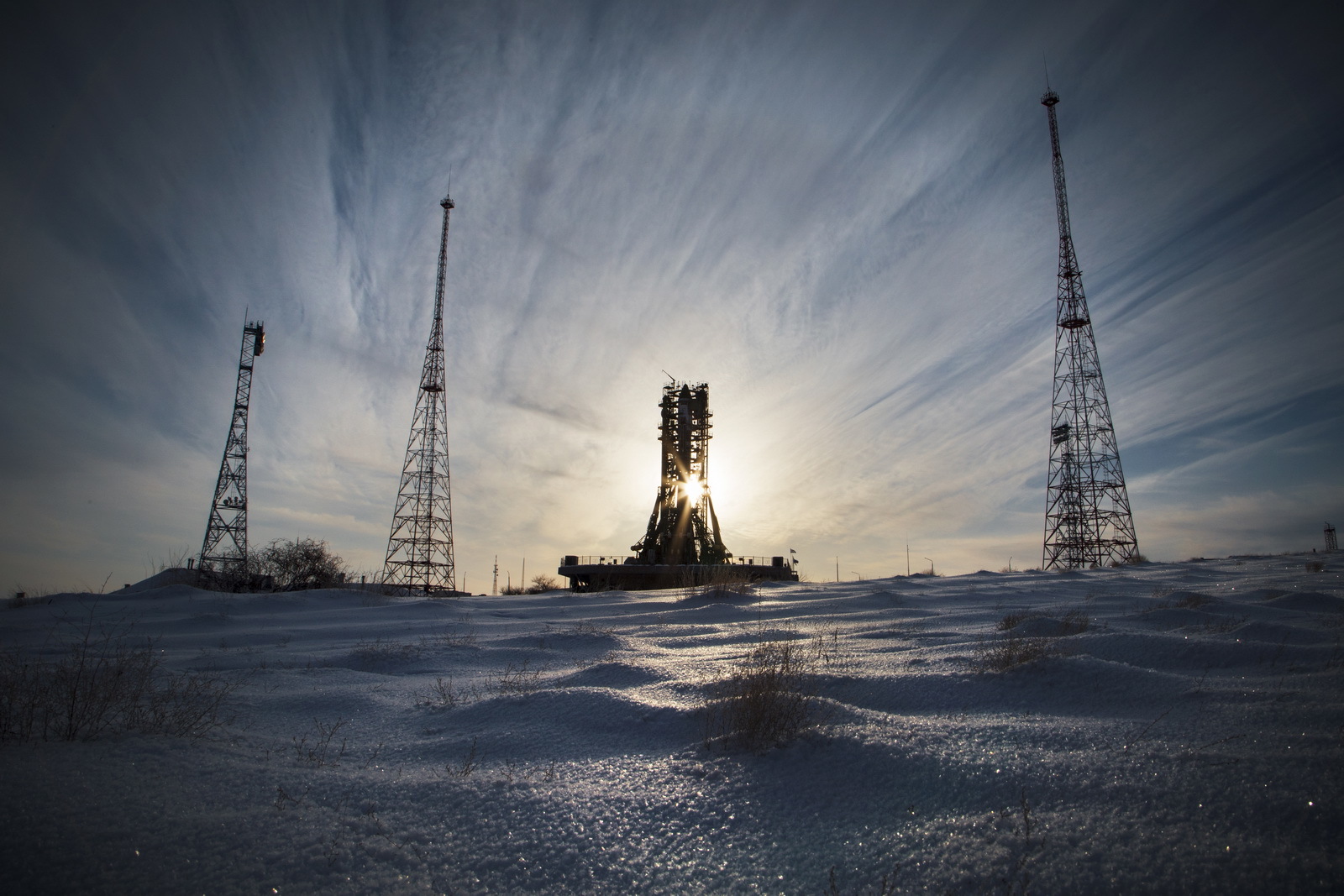 Пуск ракеты Союз-2.1а со снежного Байконура - Ракета, Пуск, Союз, Байконур, Длиннопост, Видео