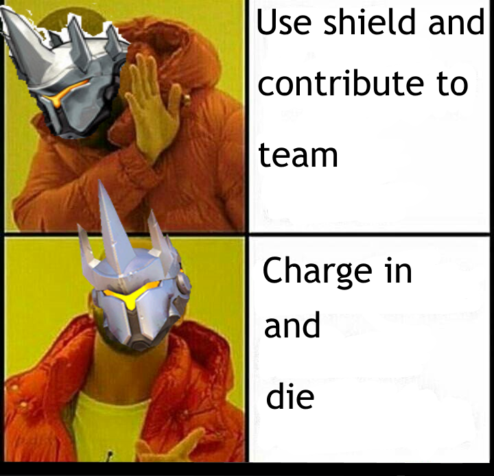 Typical Reinhardt - Overwatch, Rhine, Shield, Team, Enemy