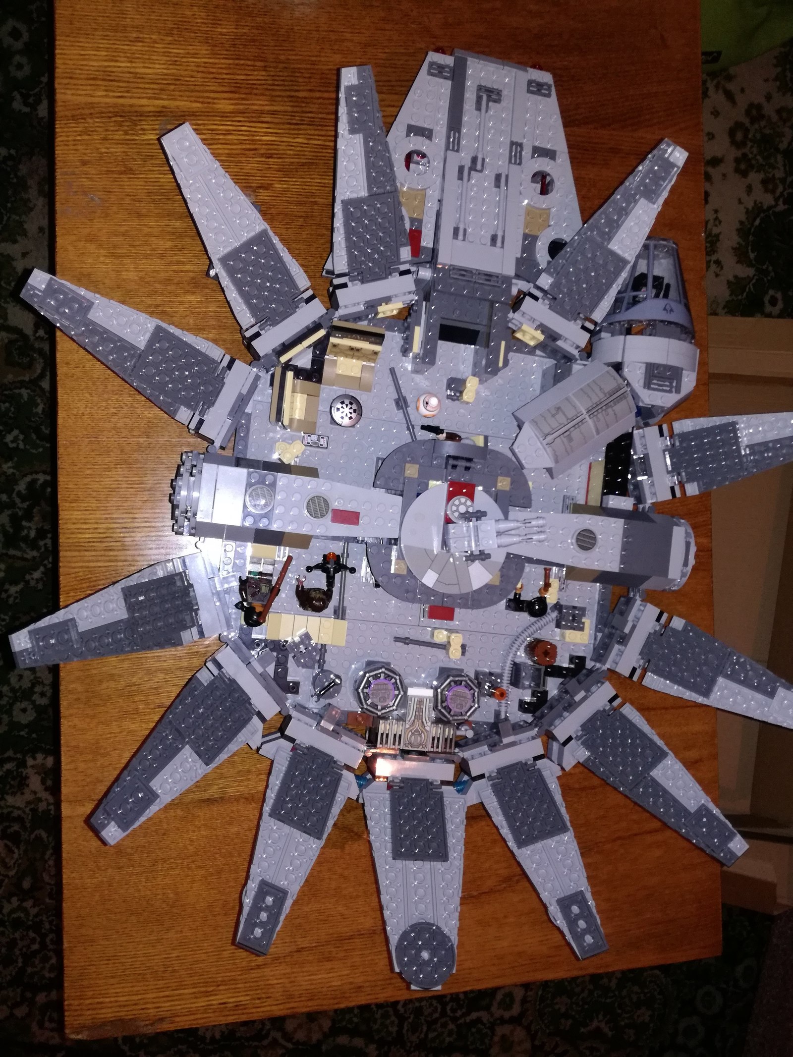 Millennium Falcon - My, , Millennium falcon, Star Wars, Constructor, Longpost