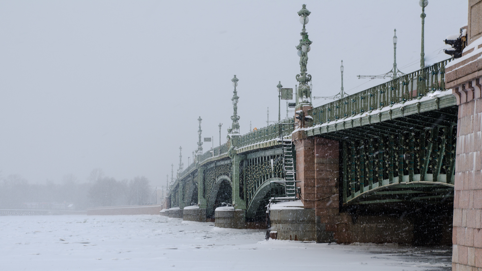 Saint Petersburg - My, Saint Petersburg, Nikon, Snowfall, Winter, Bridge, Neva, The park, Summer garden, Longpost