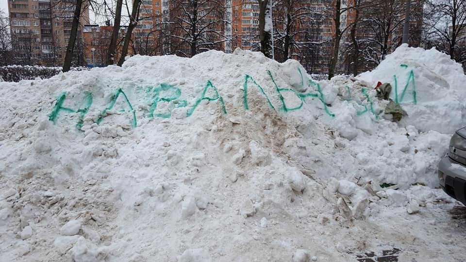 Snowdrift from the opposition - Life hack, Alexey Navalny, Penza, Laziness, Longpost