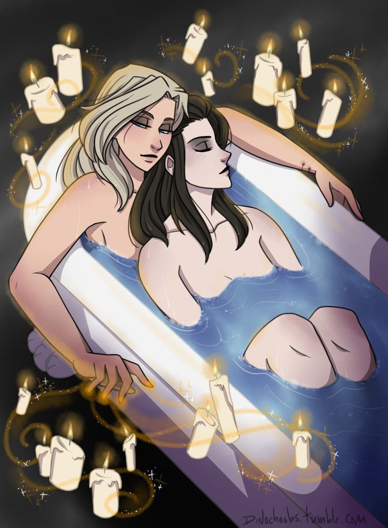 Bath - NSFW, Overwatch, Mercy, Widowmaker